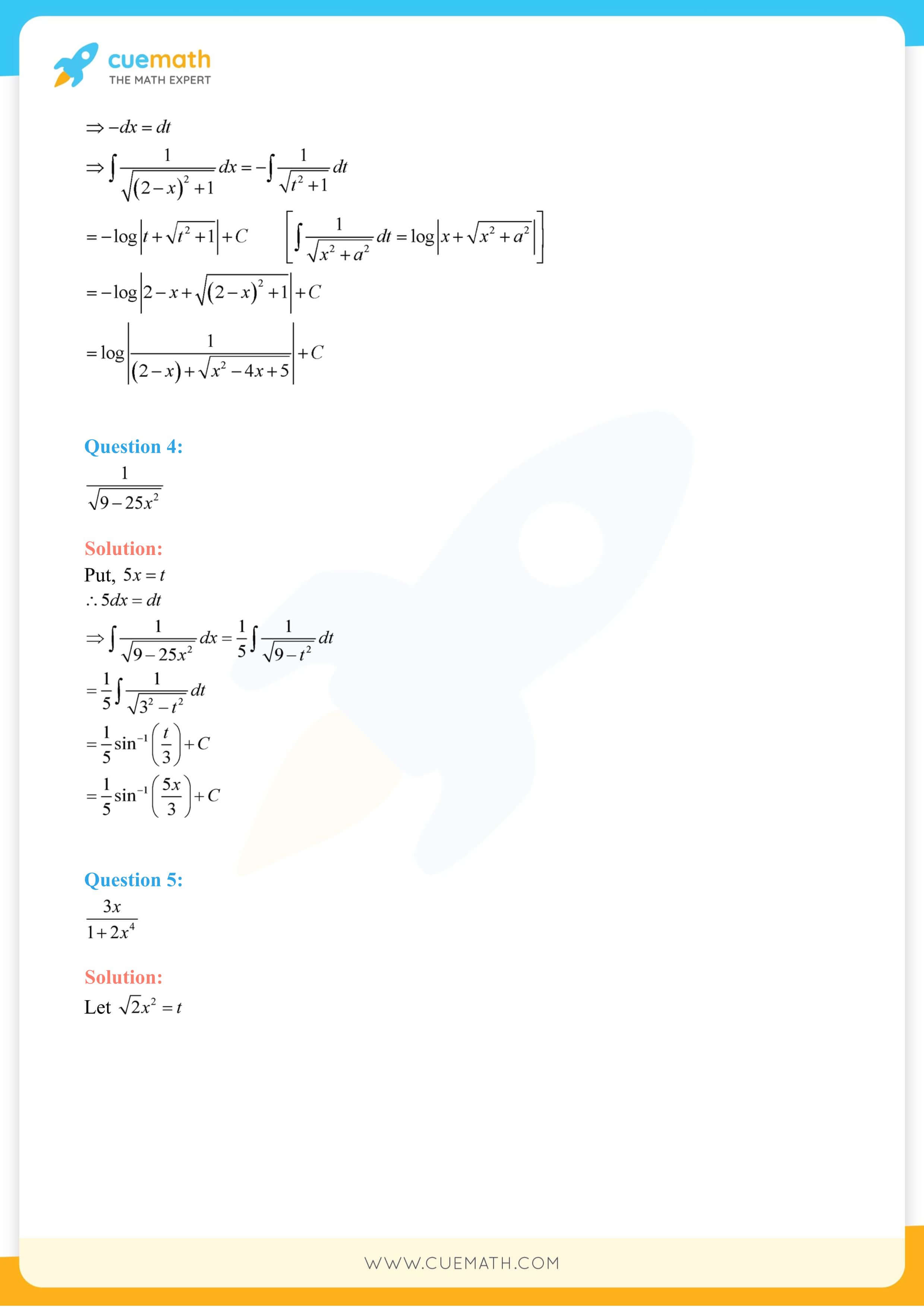 NCERT Solutions Class 12 Maths Chapter 7 Exercise 7.4 44