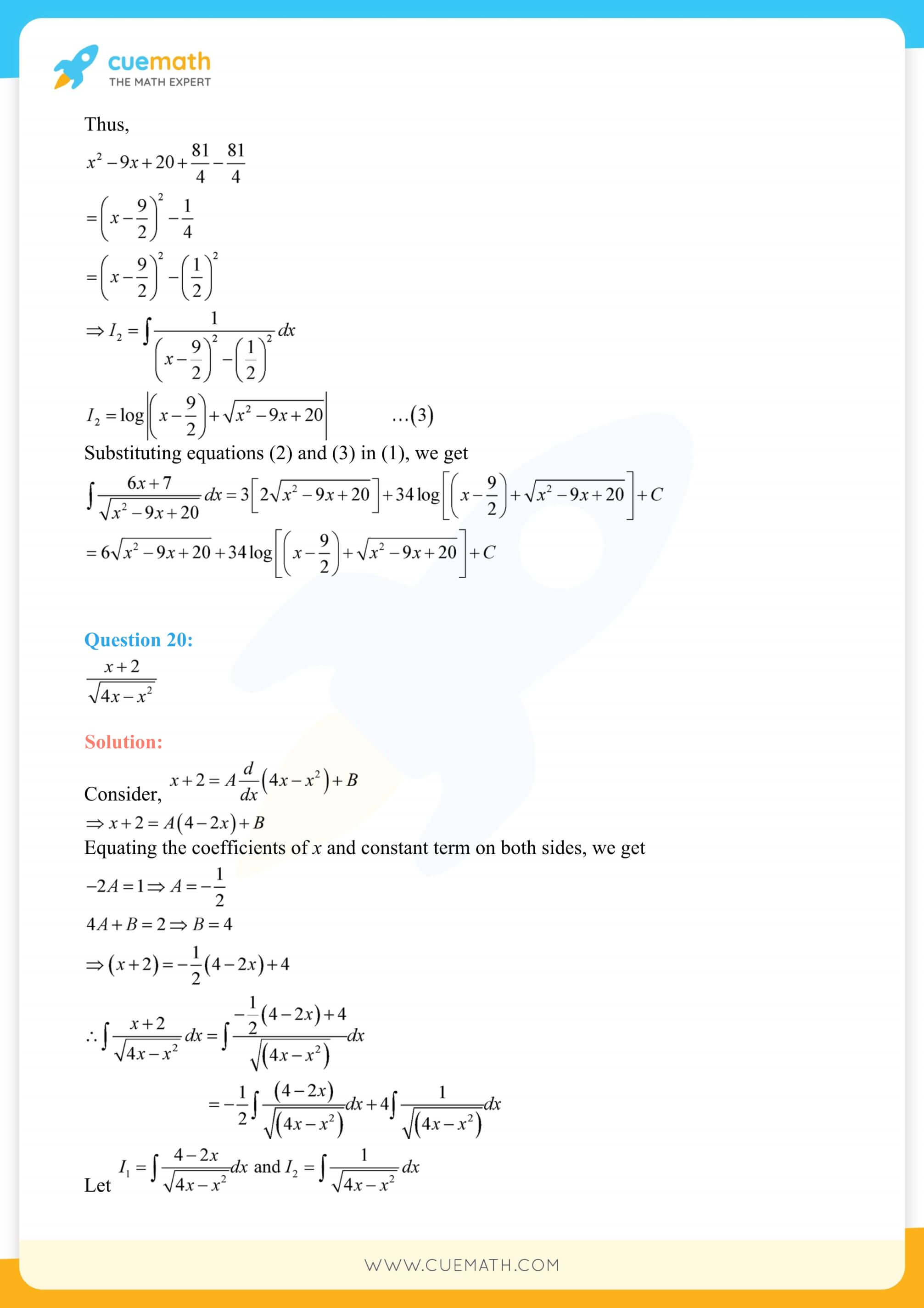 NCERT Solutions Class 12 Maths Chapter 7 Exercise 7.4 56