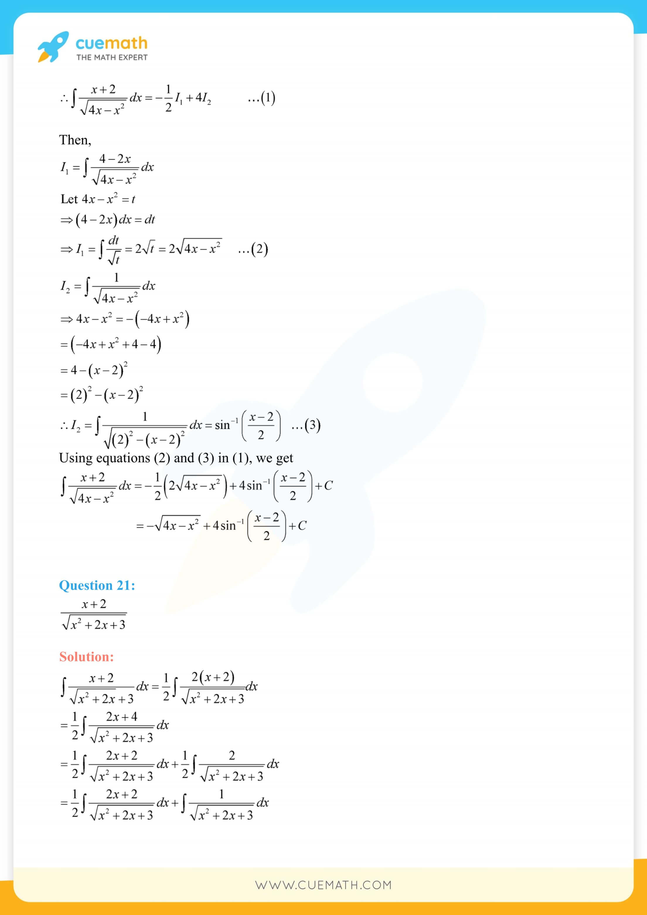 NCERT Solutions Class 12 Maths Chapter 7 Exercise 7.4 57