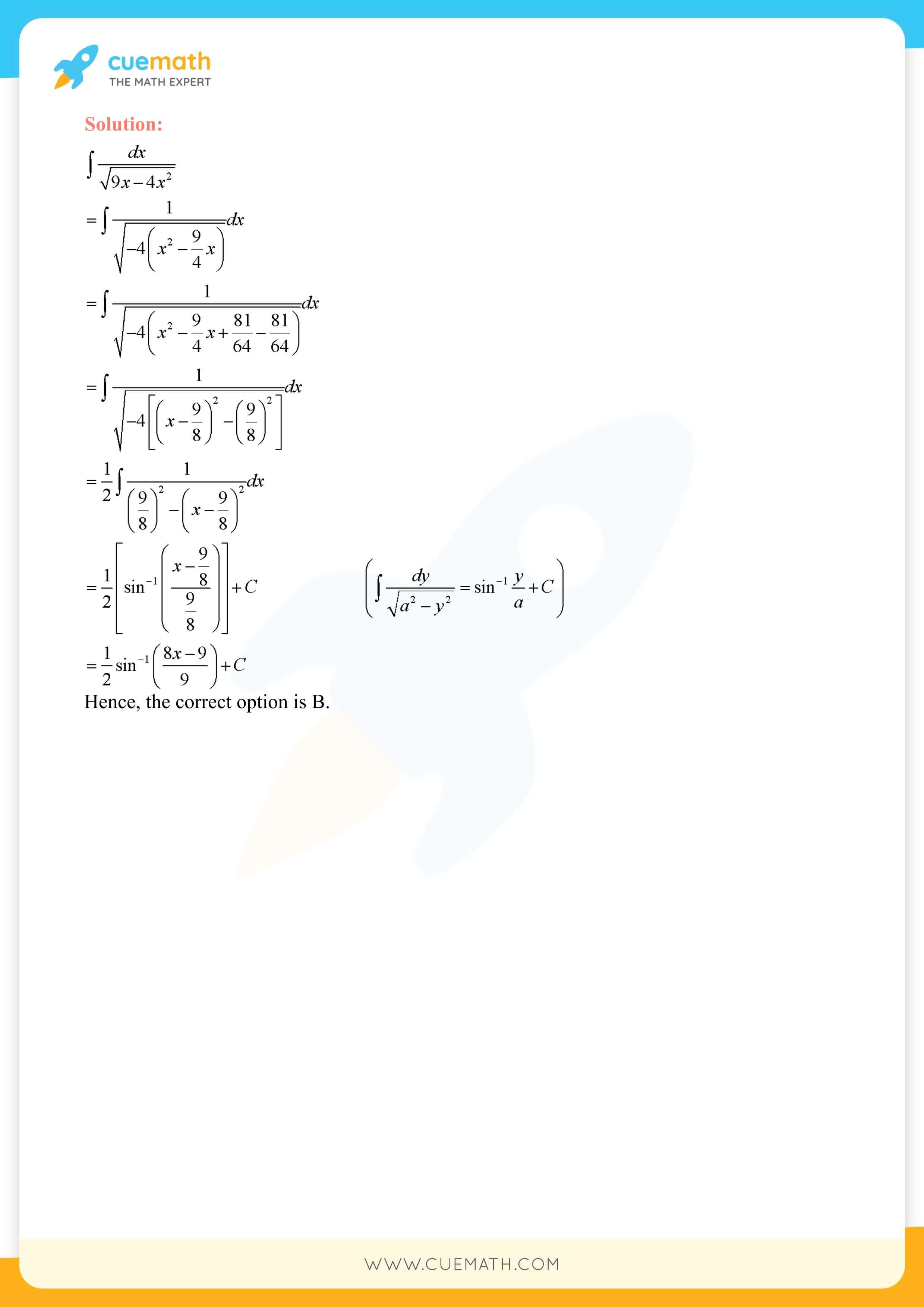 NCERT Solutions Class 12 Maths Chapter 7 Exercise 7.4 62