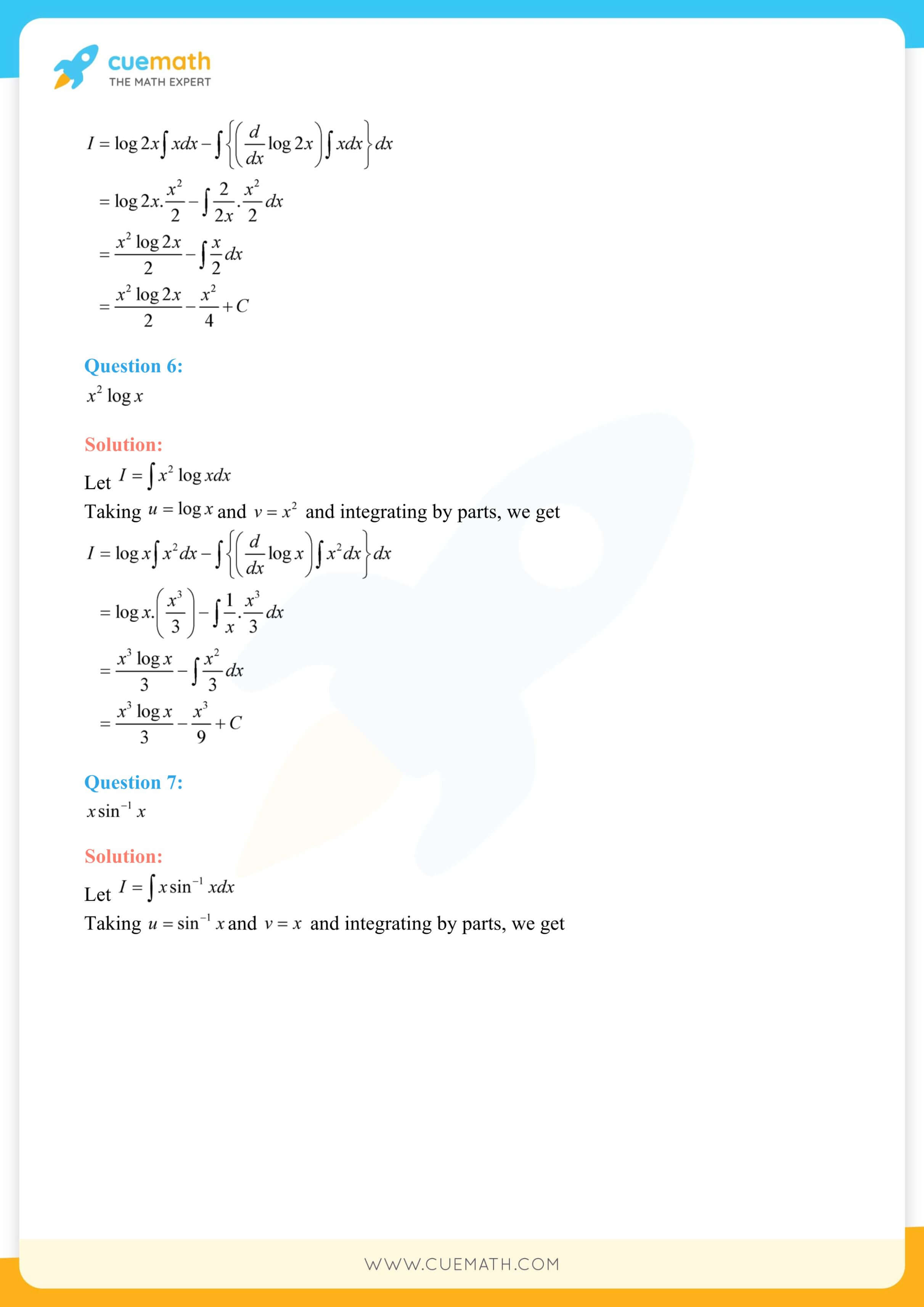 NCERT Solutions Class 12 Maths Chapter 7 Exercise 7.6 82