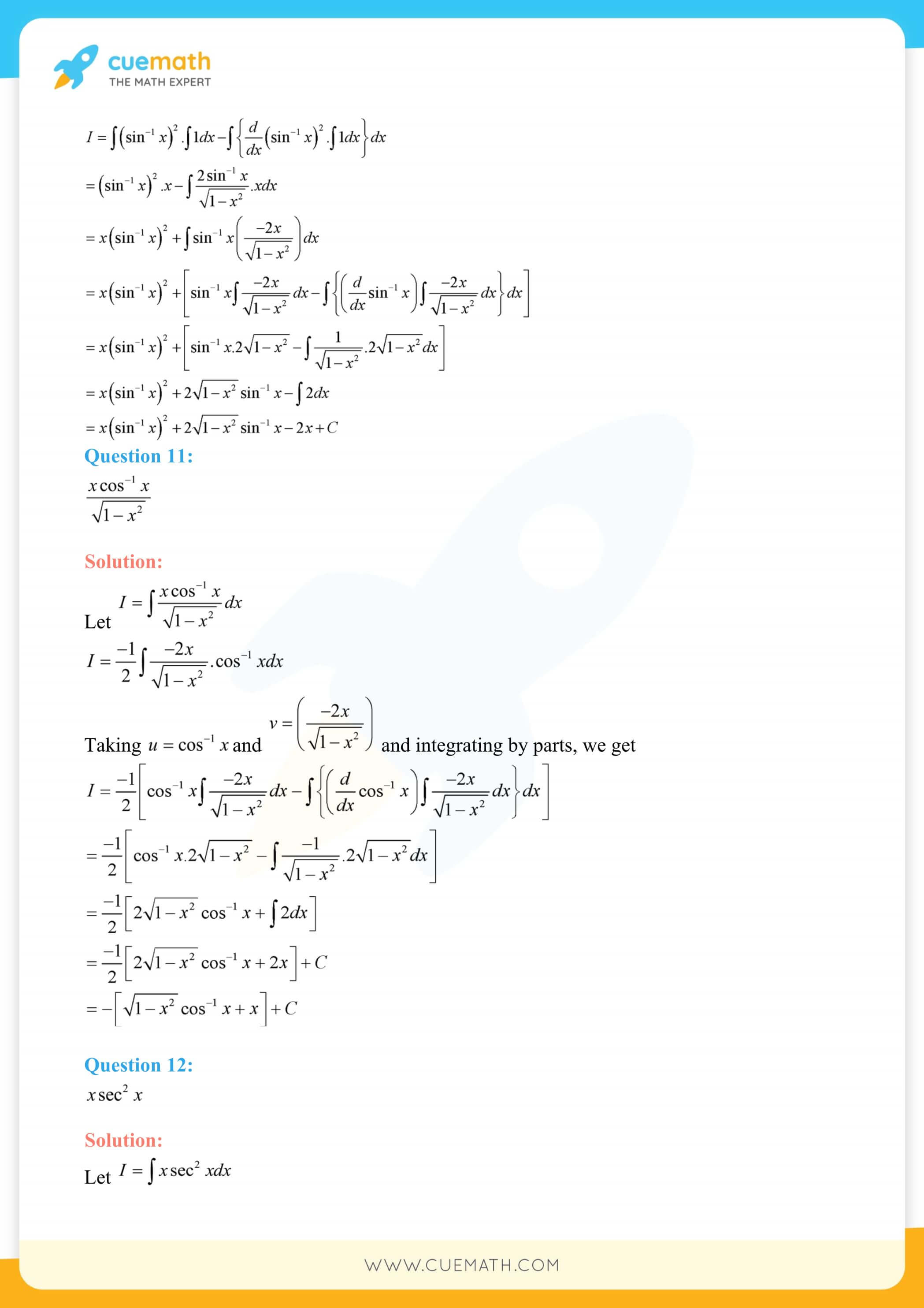 NCERT Solutions Class 12 Maths Chapter 7 Exercise 7.6 86