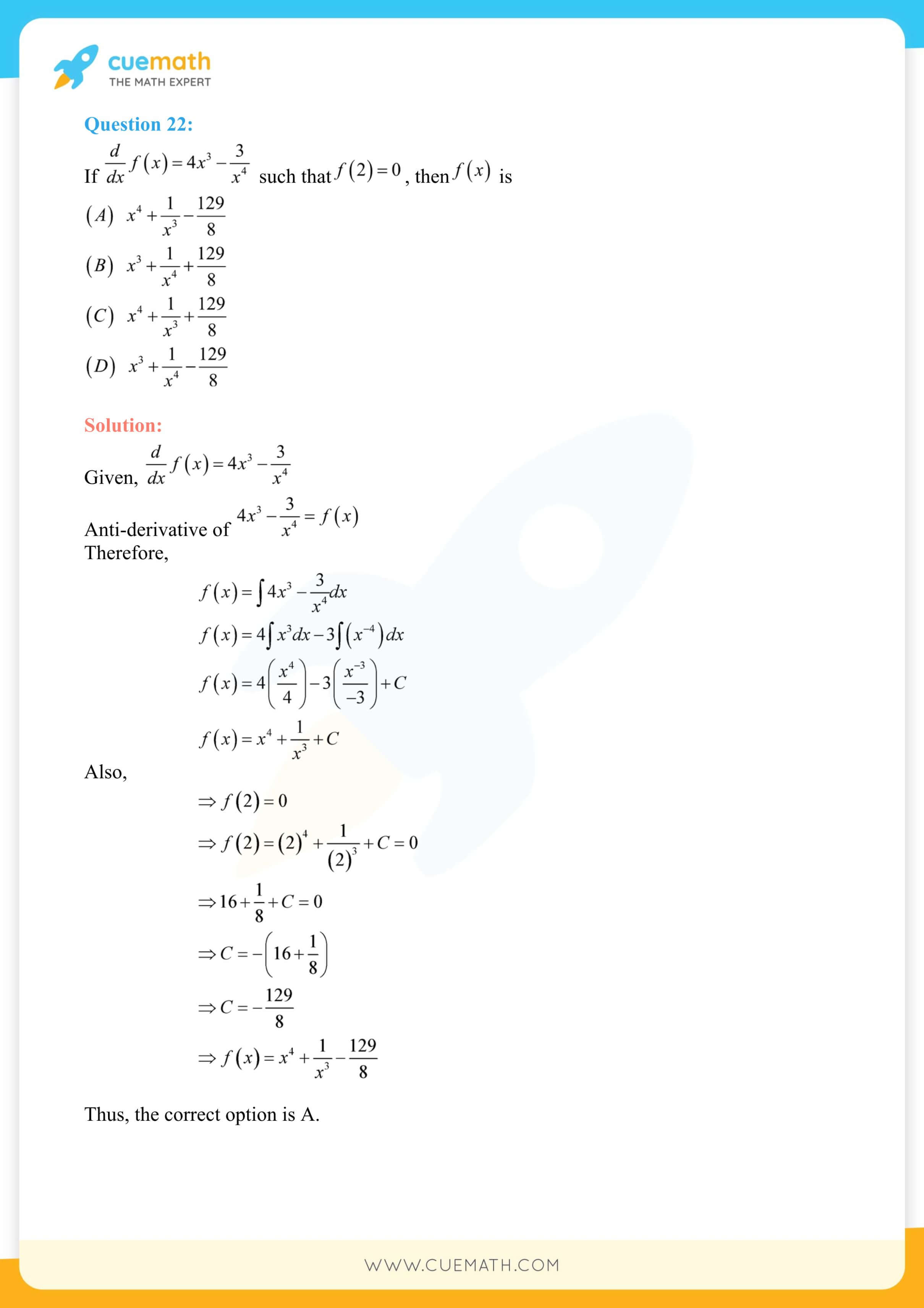 NCERT Solutions Class 12 Maths Chapter 7 9