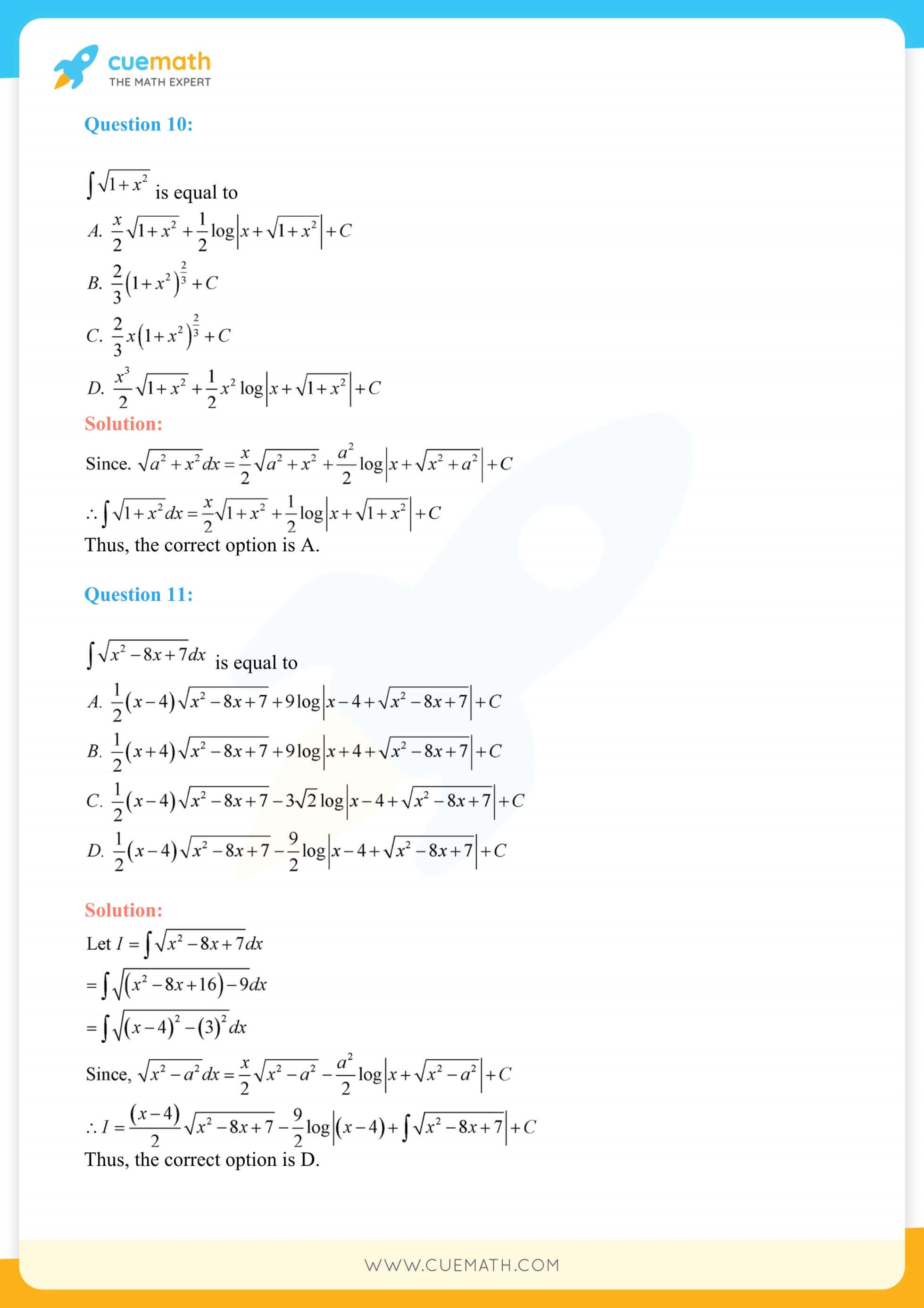 NCERT Solutions Class 12 Maths Chapter 7 Exercise 7.7 99