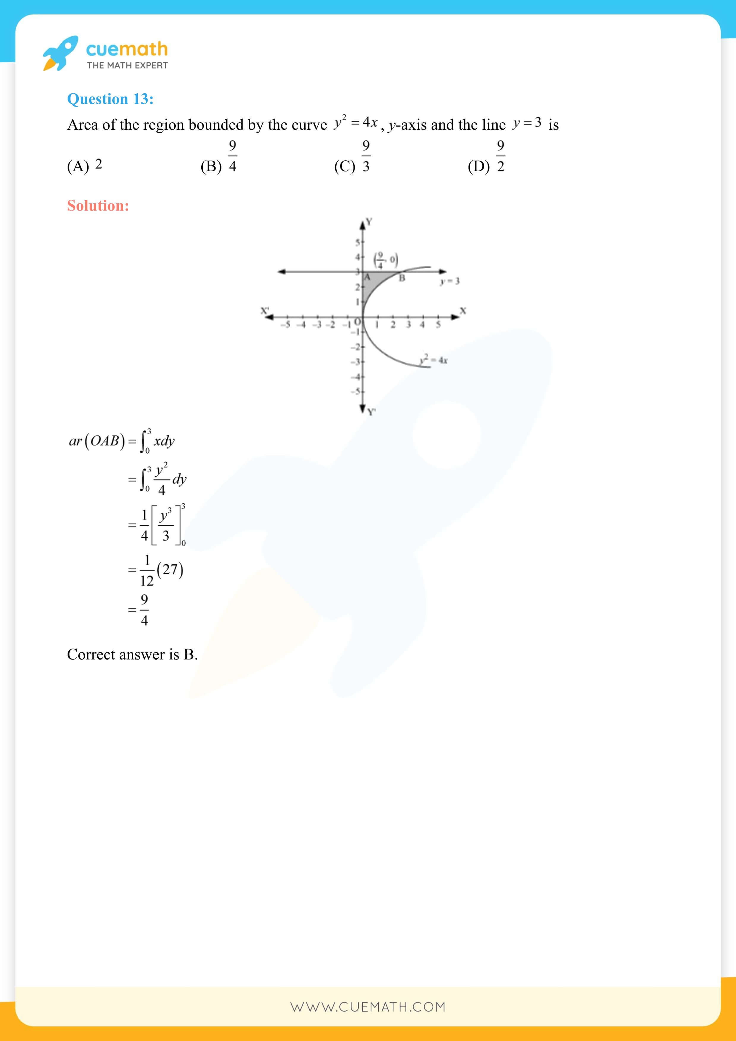NCERT Solutions Class 12 Maths Chapter 8 Exercise 8.1 14