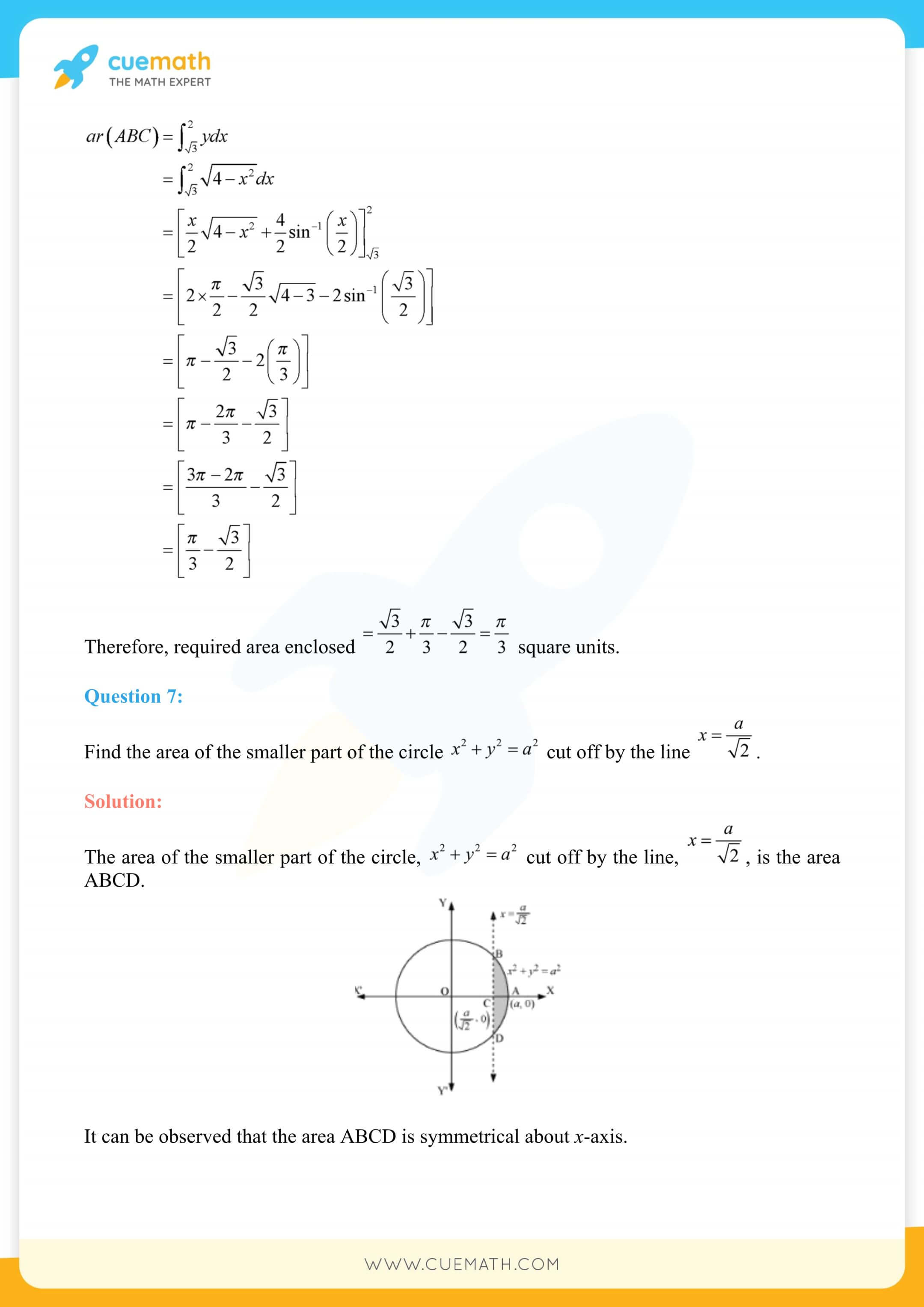 NCERT Solutions Class 12 Maths Chapter 8 Exercise 8.1 6