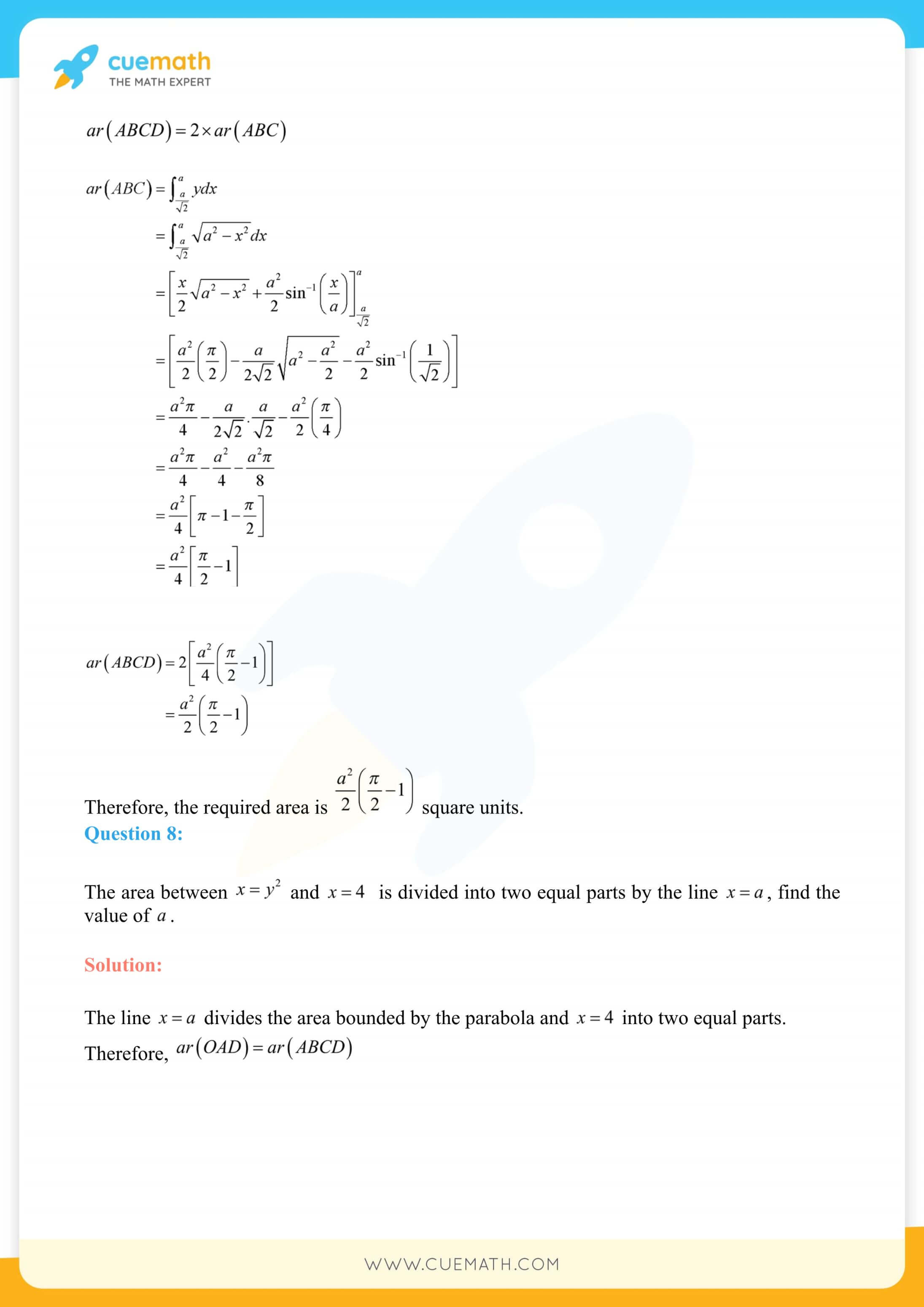 NCERT Solutions Class 12 Maths Chapter 8 Exercise 8.1 7