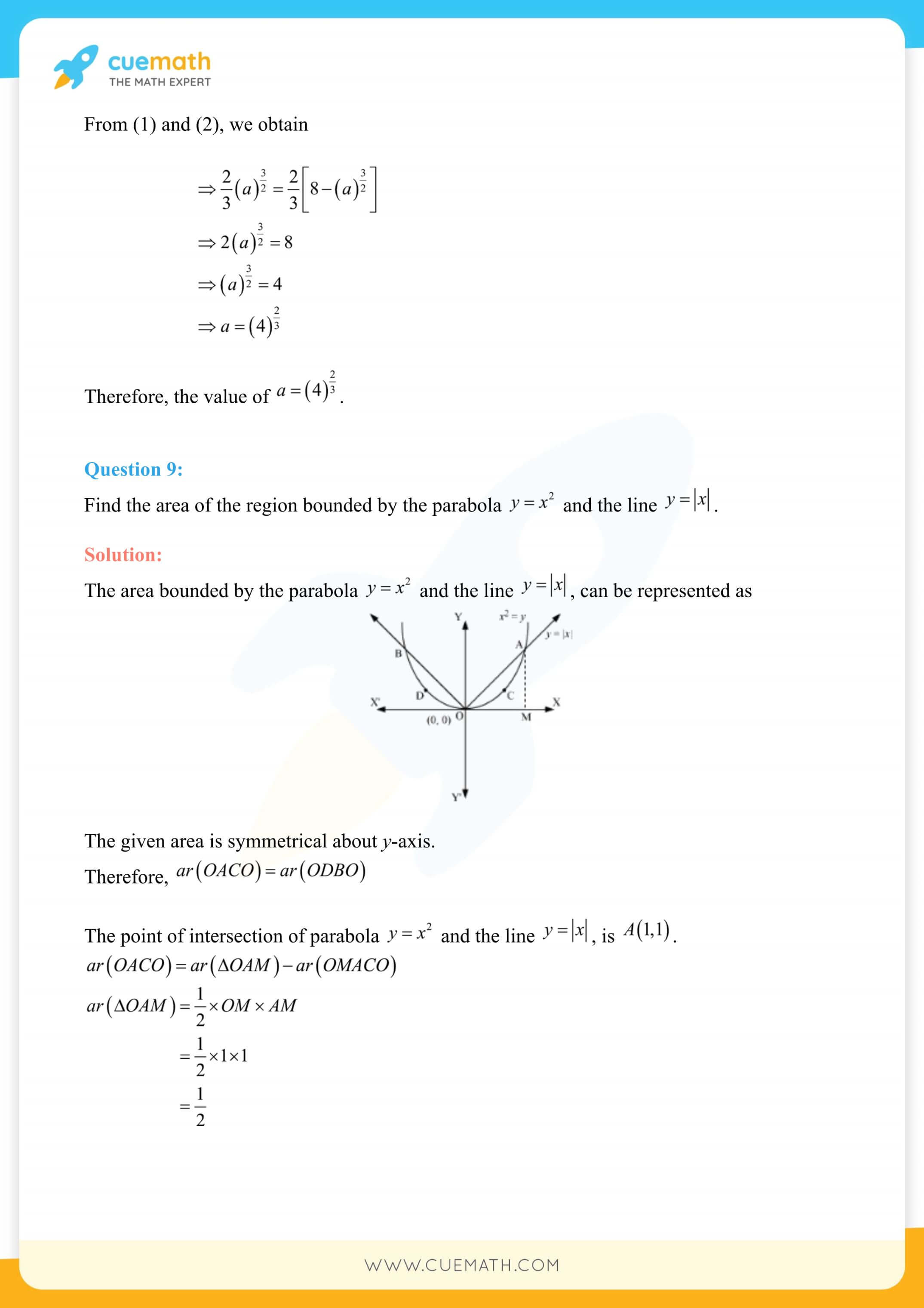 NCERT Solutions Class 12 Maths Chapter 8 Exercise 8.1 9