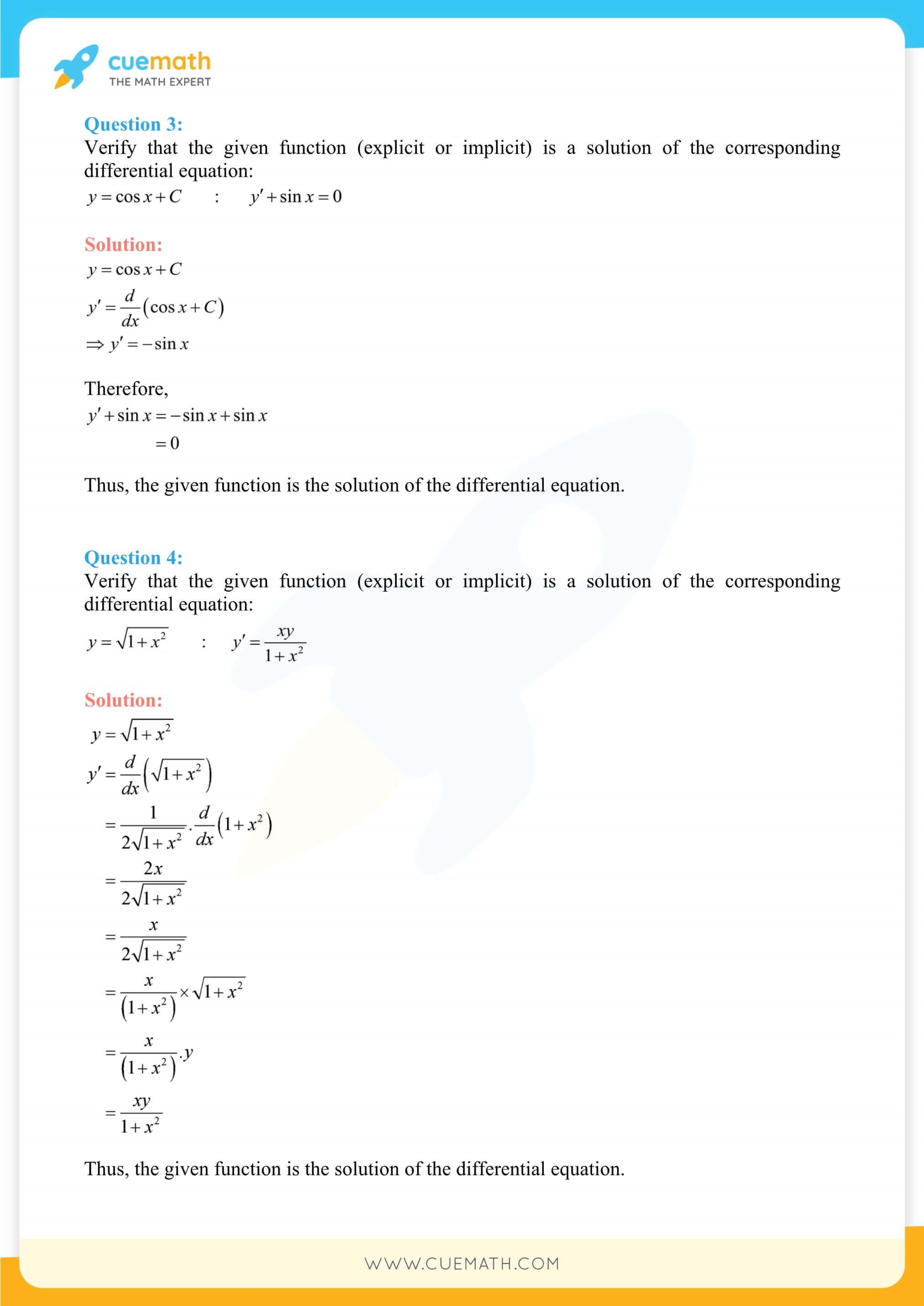 NCERT Solutions Class 12 Maths Chapter 9 6