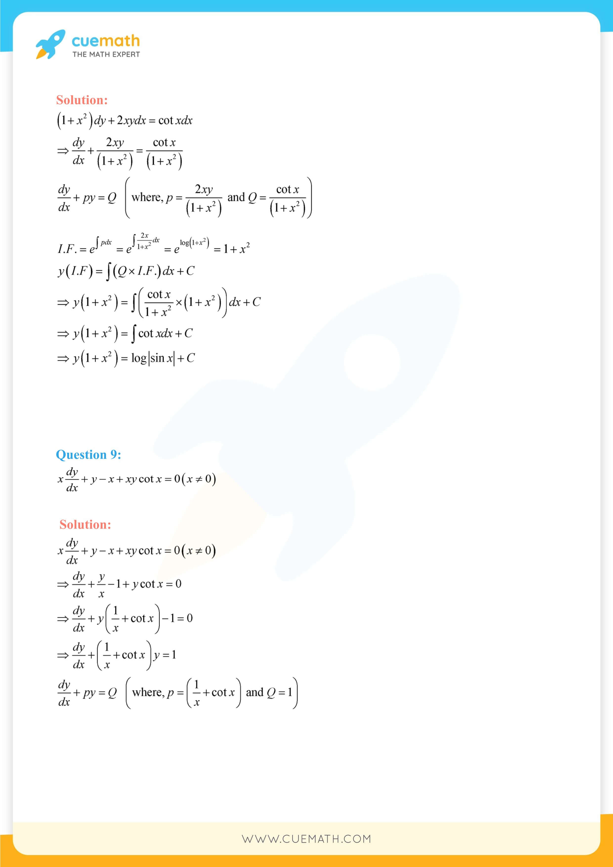 NCERT Solutions Class 12 Maths Chapter 9 Exercise 9.6 70