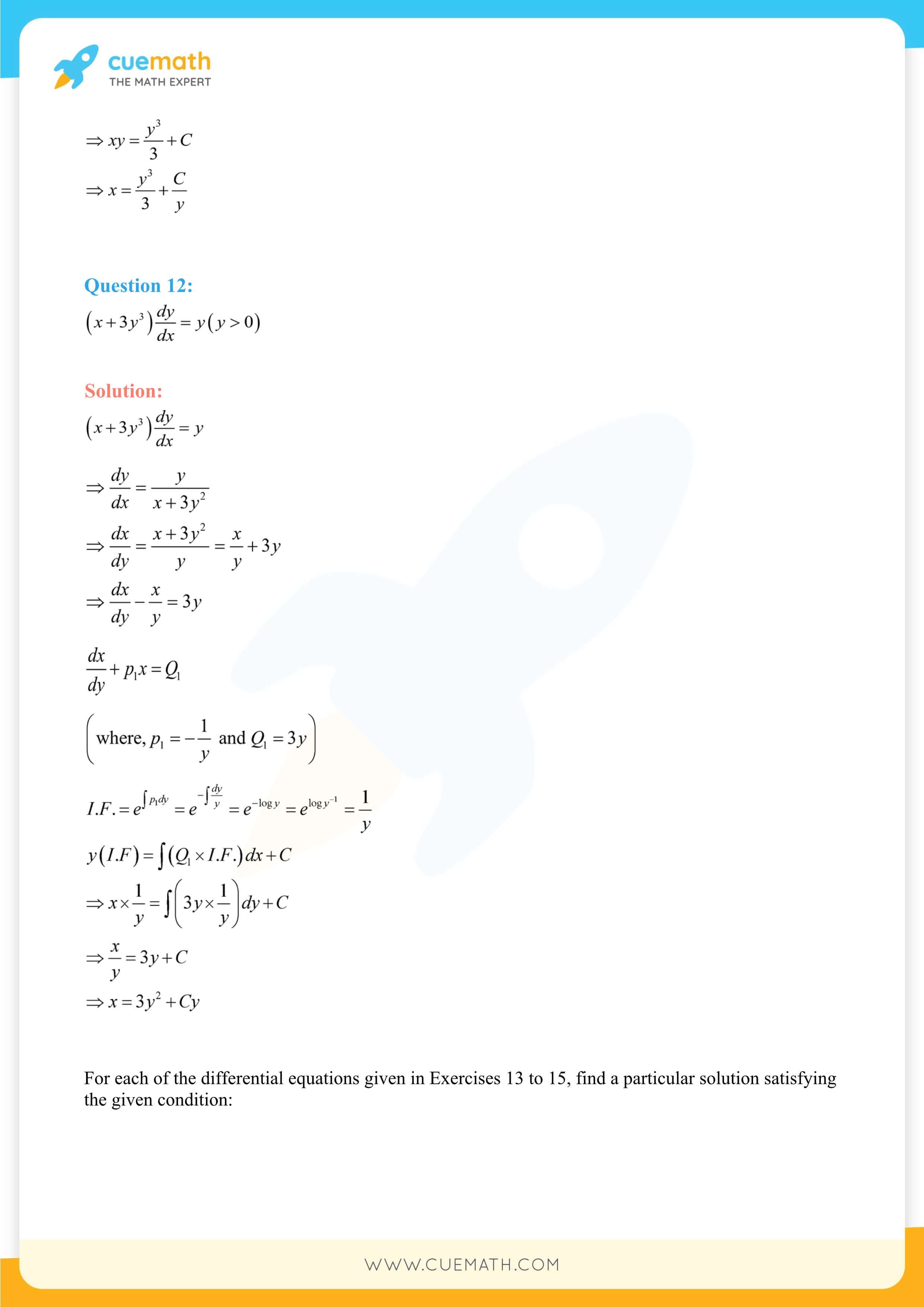 NCERT Solutions Class 12 Maths Chapter 9 Exercise 9.6 73