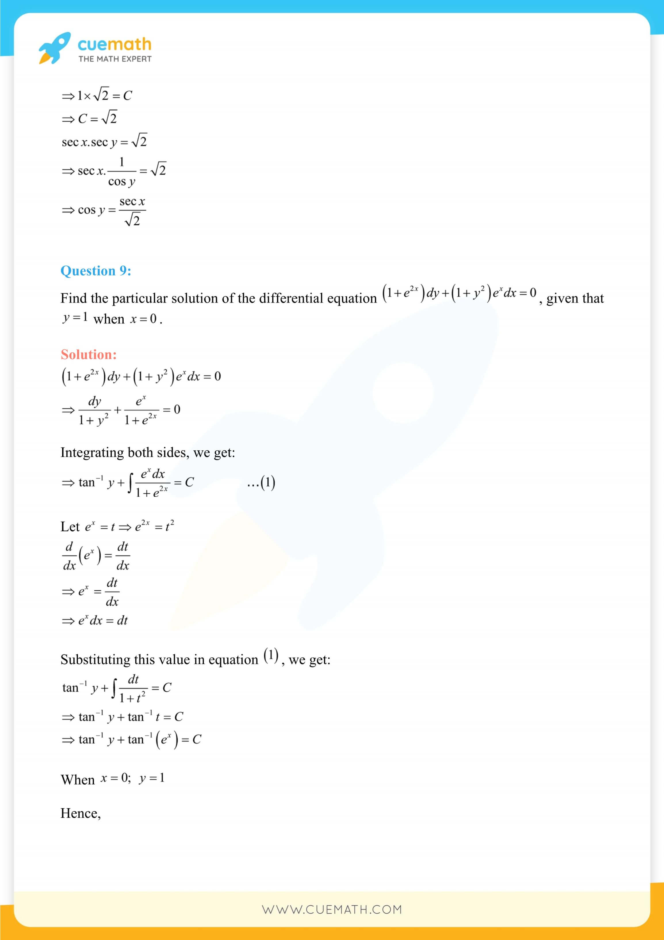 NCERT Solutions Class 12 Maths Chapter 9 Miscellaneous Exercise 92