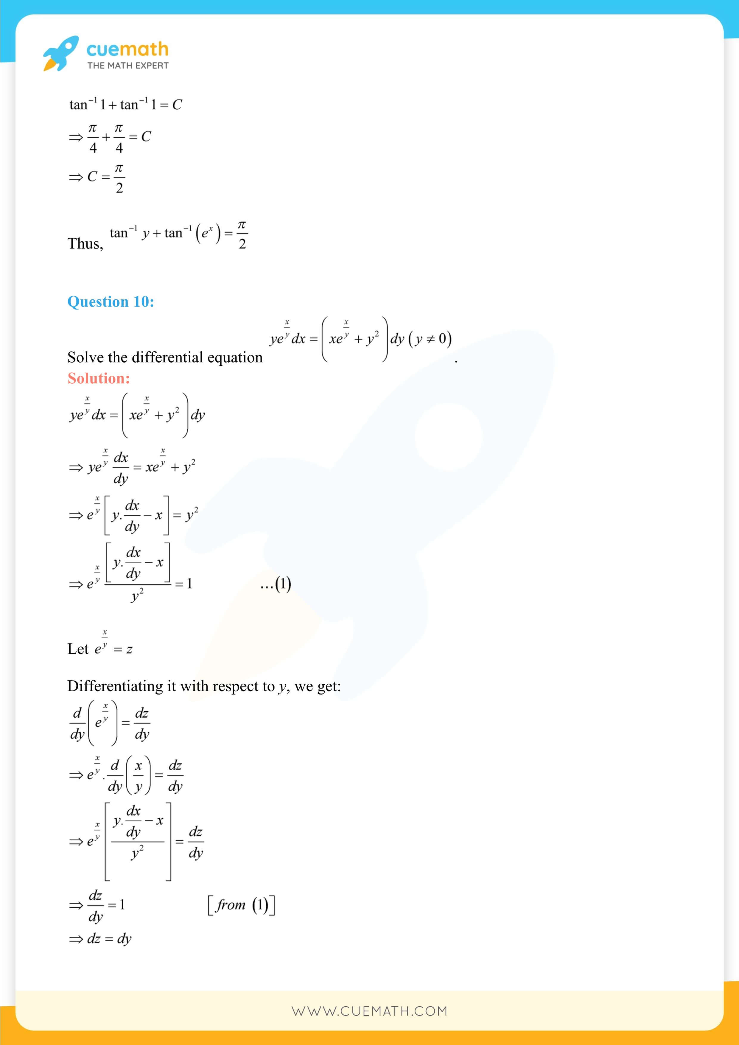 NCERT Solutions Class 12 Maths Chapter 9 Miscellaneous Exercise 93