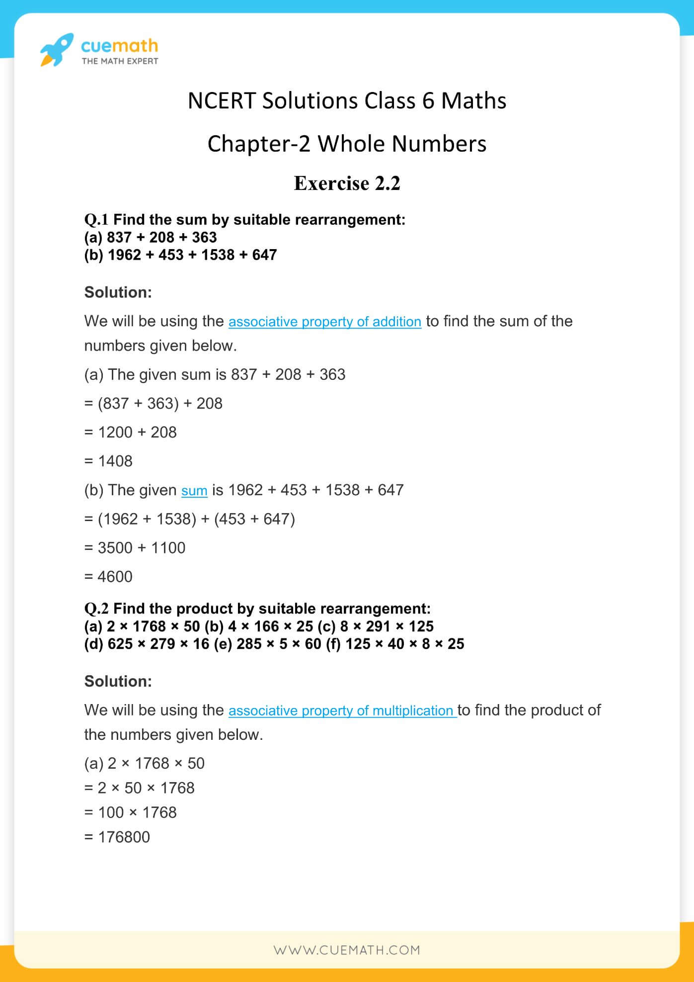 Grade 6 Natural And Whole Numbers Math Practice Questions Tests 