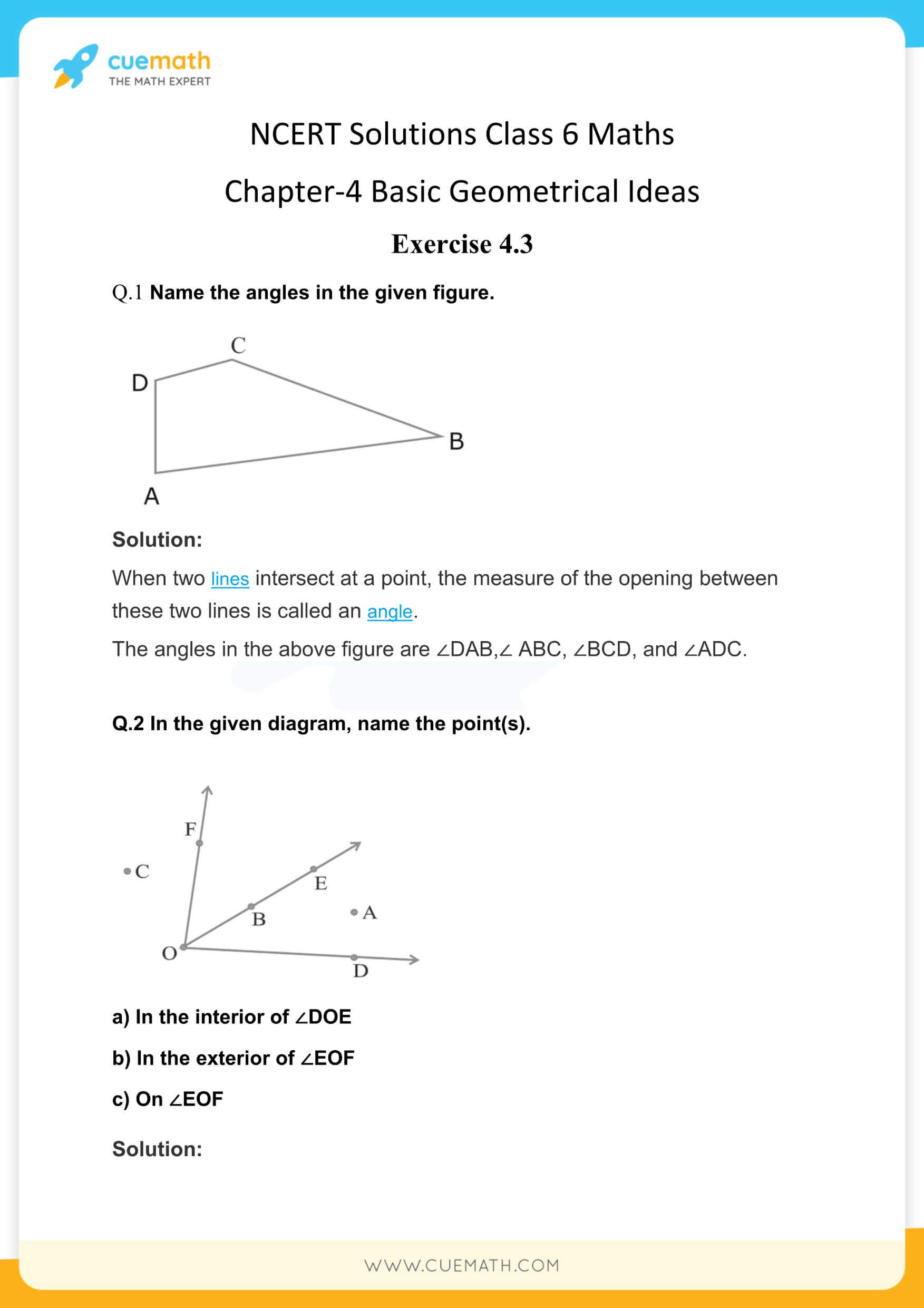 NCERT Solutions Class 6 Maths Chapter 4-9