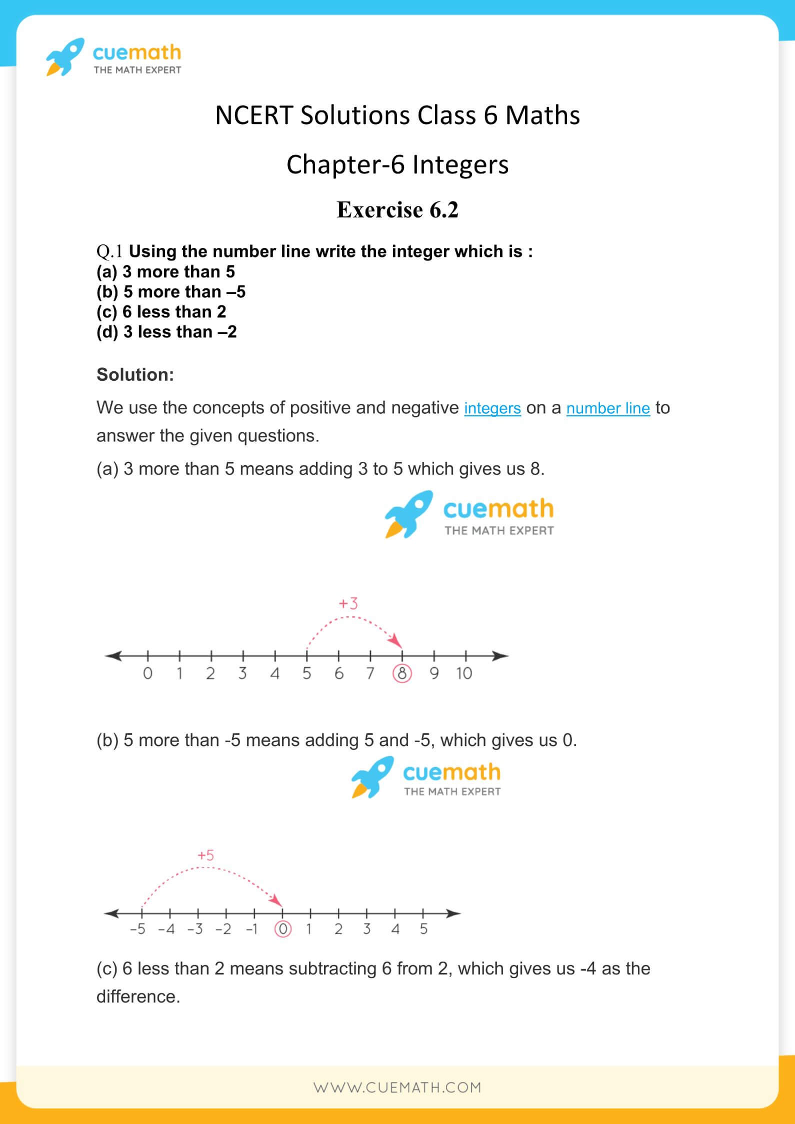 NCERT Solutions Class 6 Maths Chapter 6-9