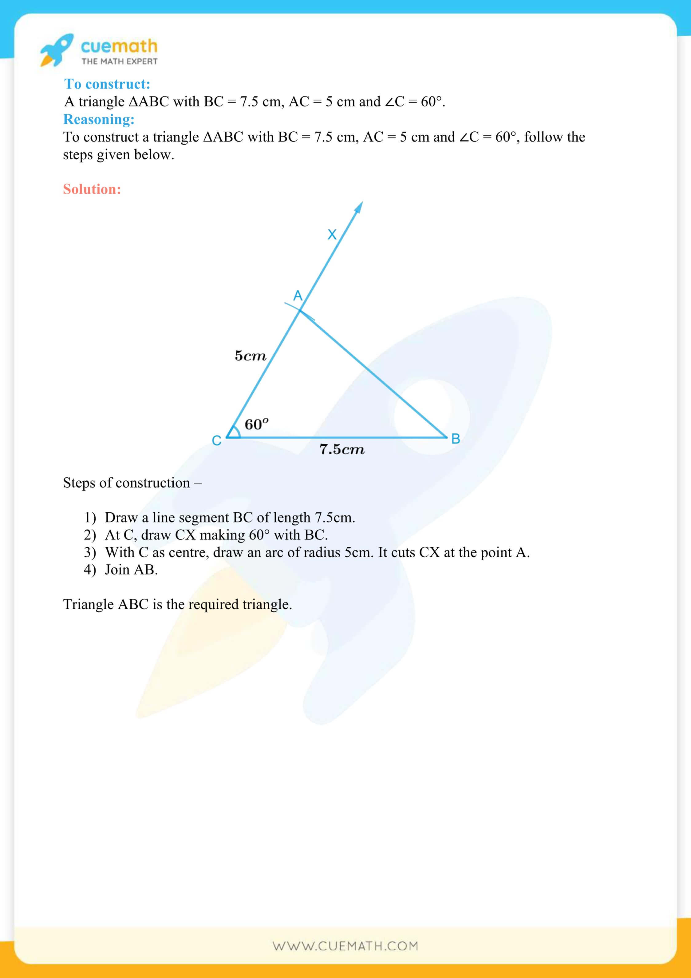 NCERT Solutions Class 7 Math Chapter 10 Practical Geometry 10