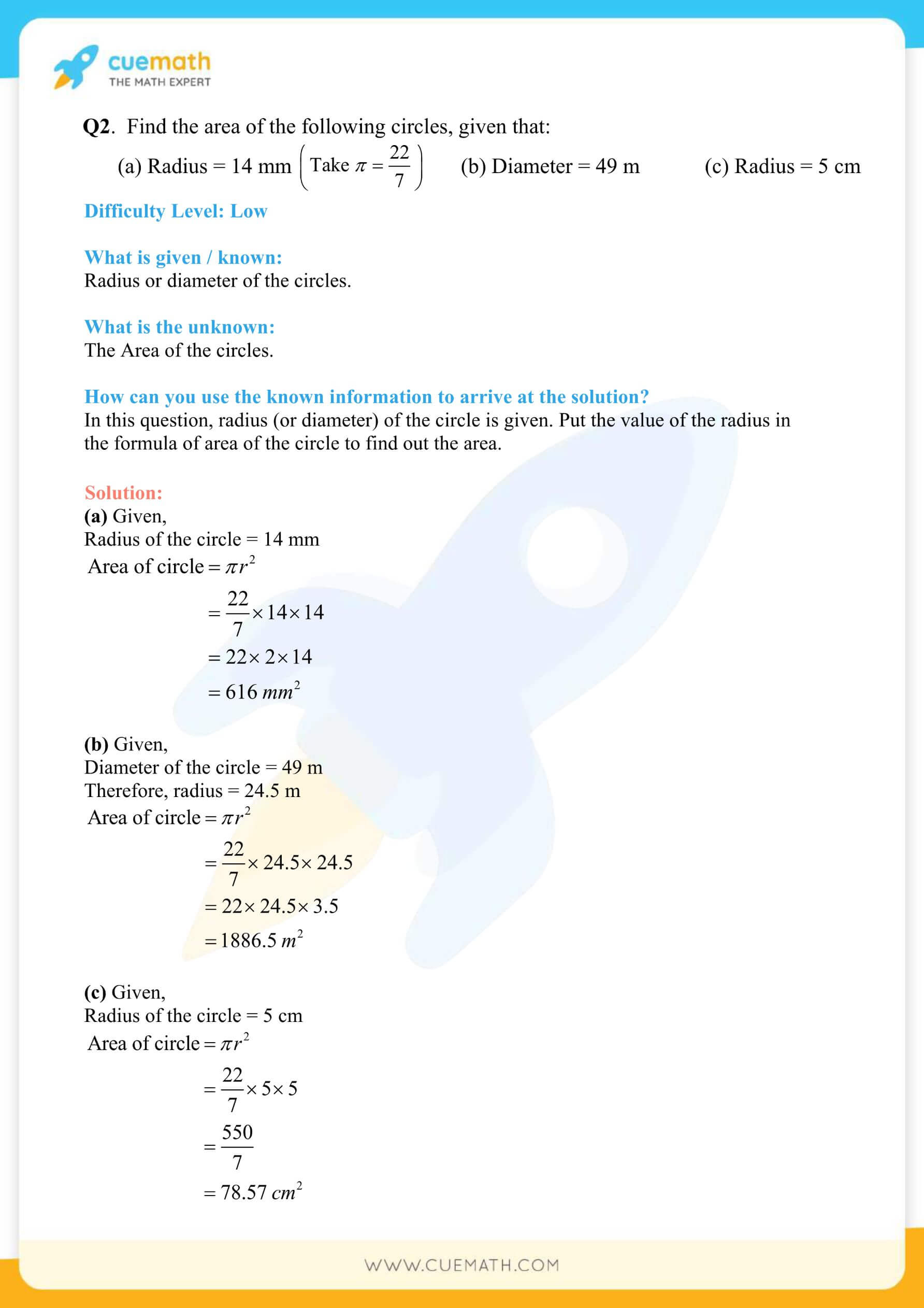 NCERT Solutions Class 7 Math Chapter 11 Perimeter And Area 19
