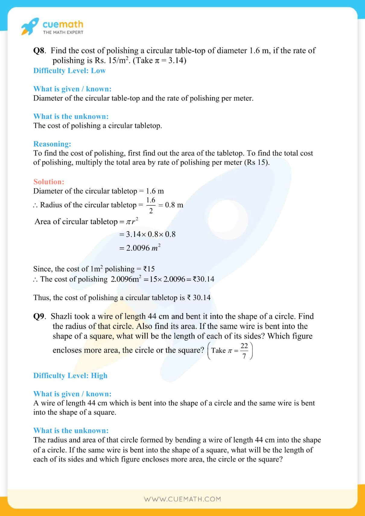 NCERT Solutions Class 7 Math Chapter 11 Perimeter And Area 24