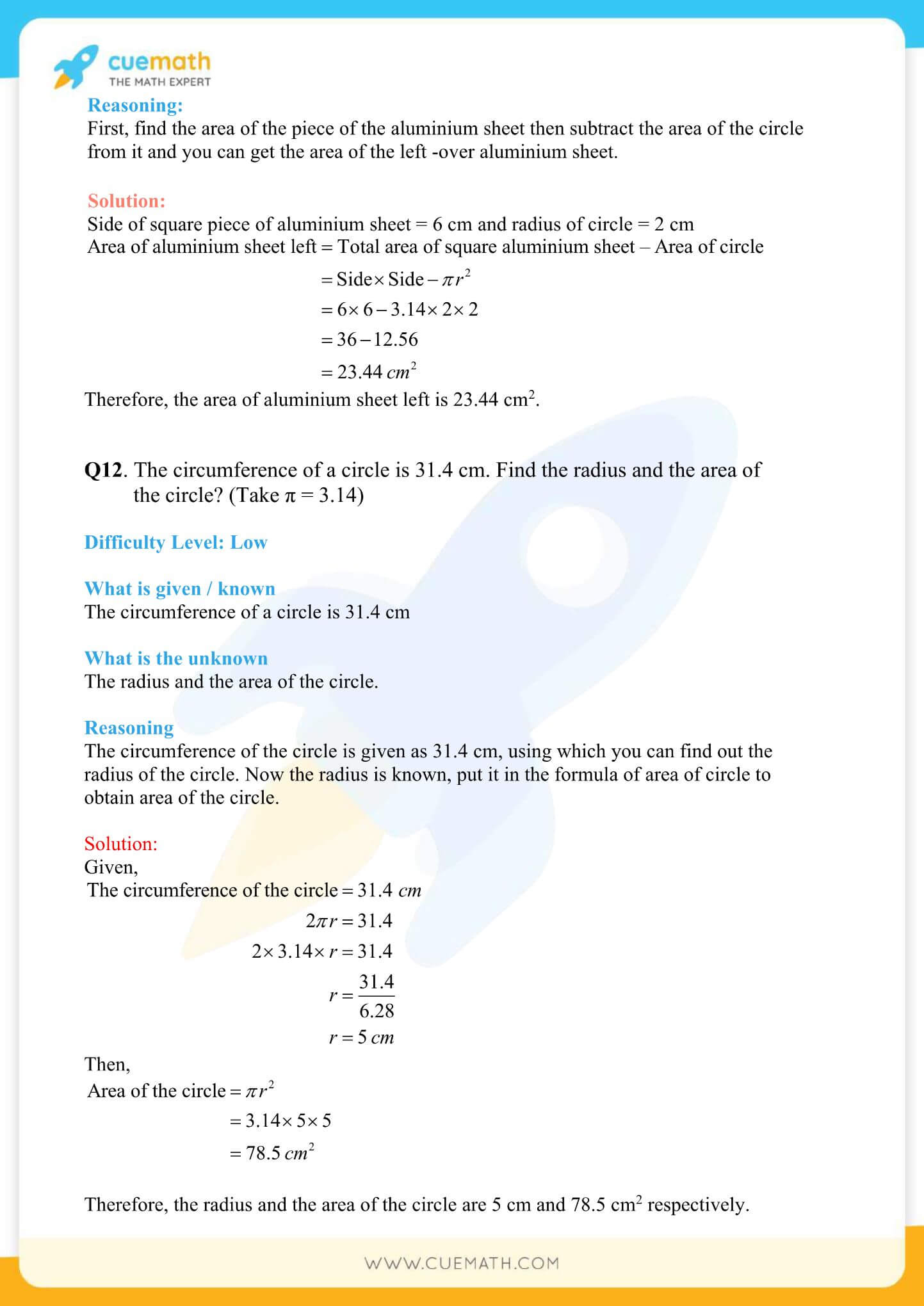 NCERT Solutions Class 7 Math Chapter 11 Perimeter And Area 27
