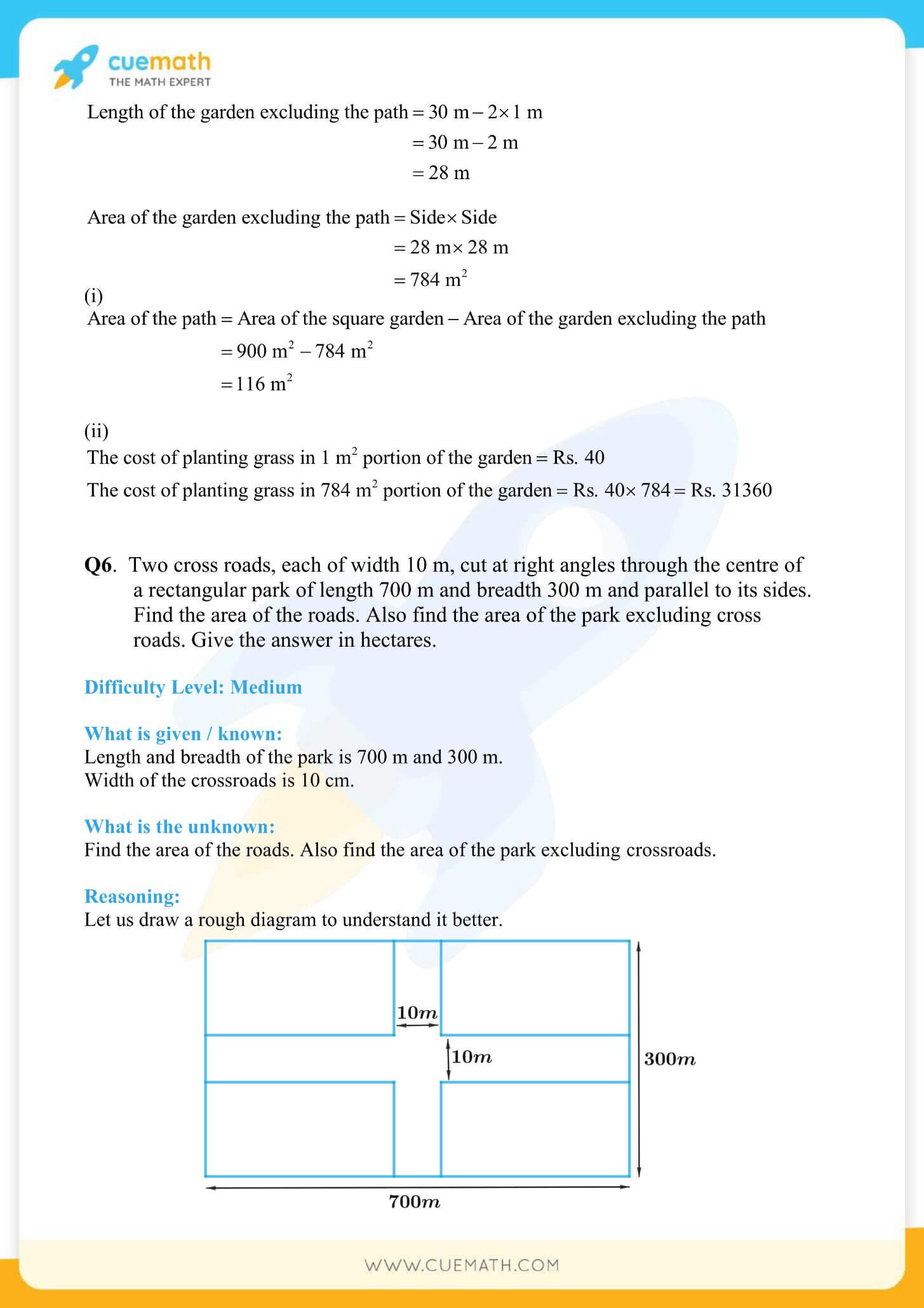 NCERT Solutions Class 7 Math Chapter 11 Perimeter And Area 38