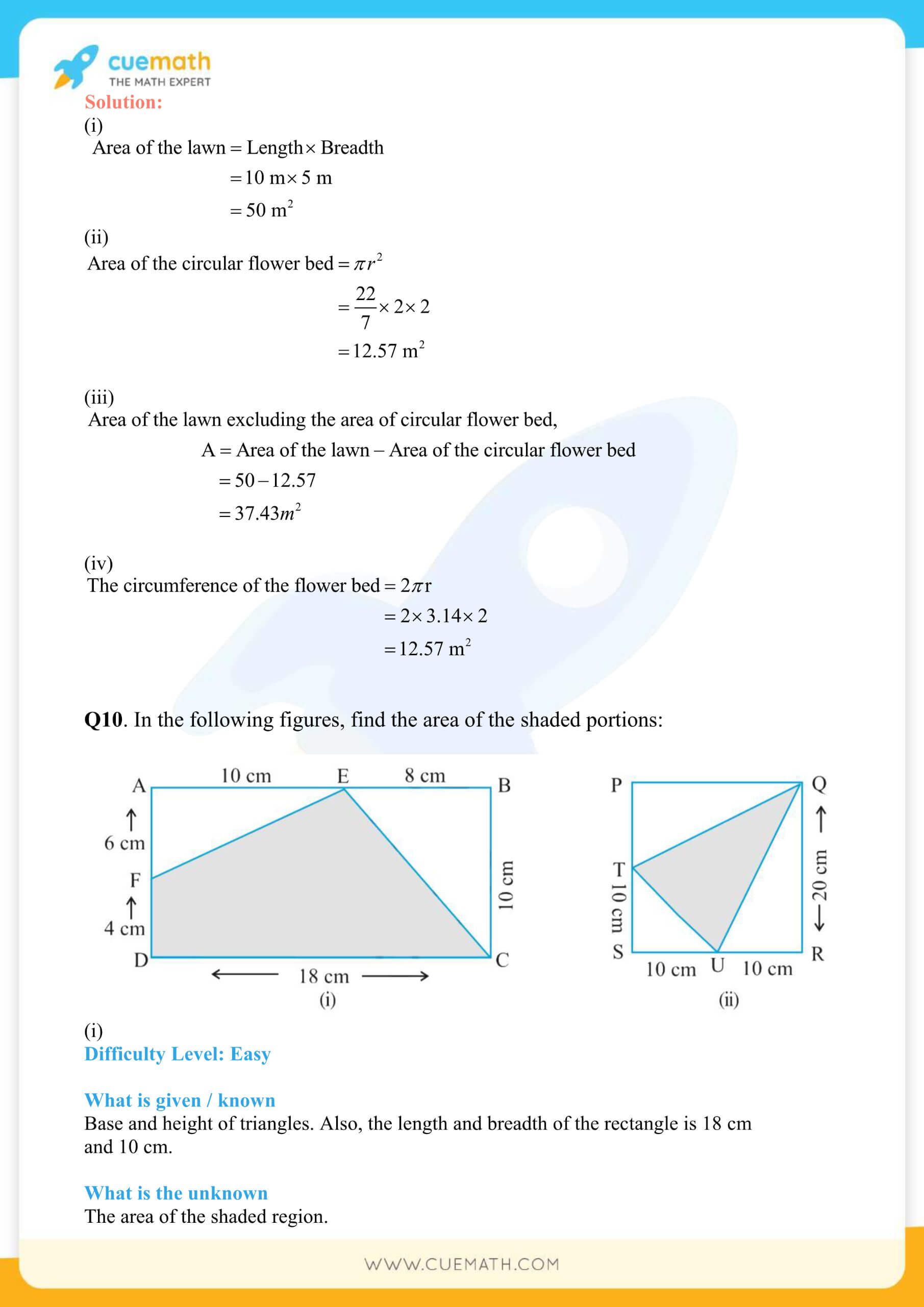 NCERT Solutions Class 7 Math Chapter 11 Perimeter And Area 43