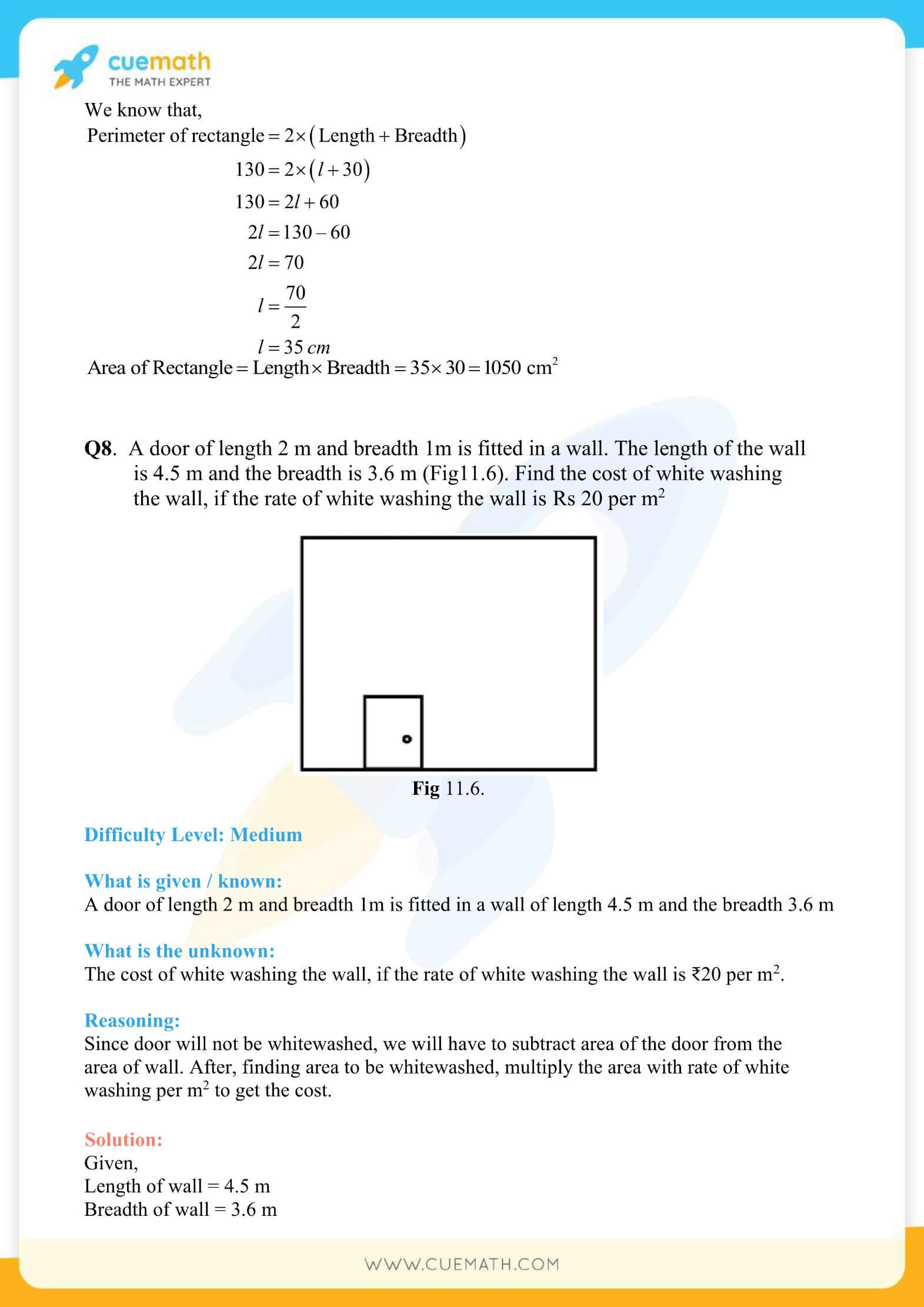 NCERT Solutions Class 7 Math Chapter 11 Exercise 11.1 6