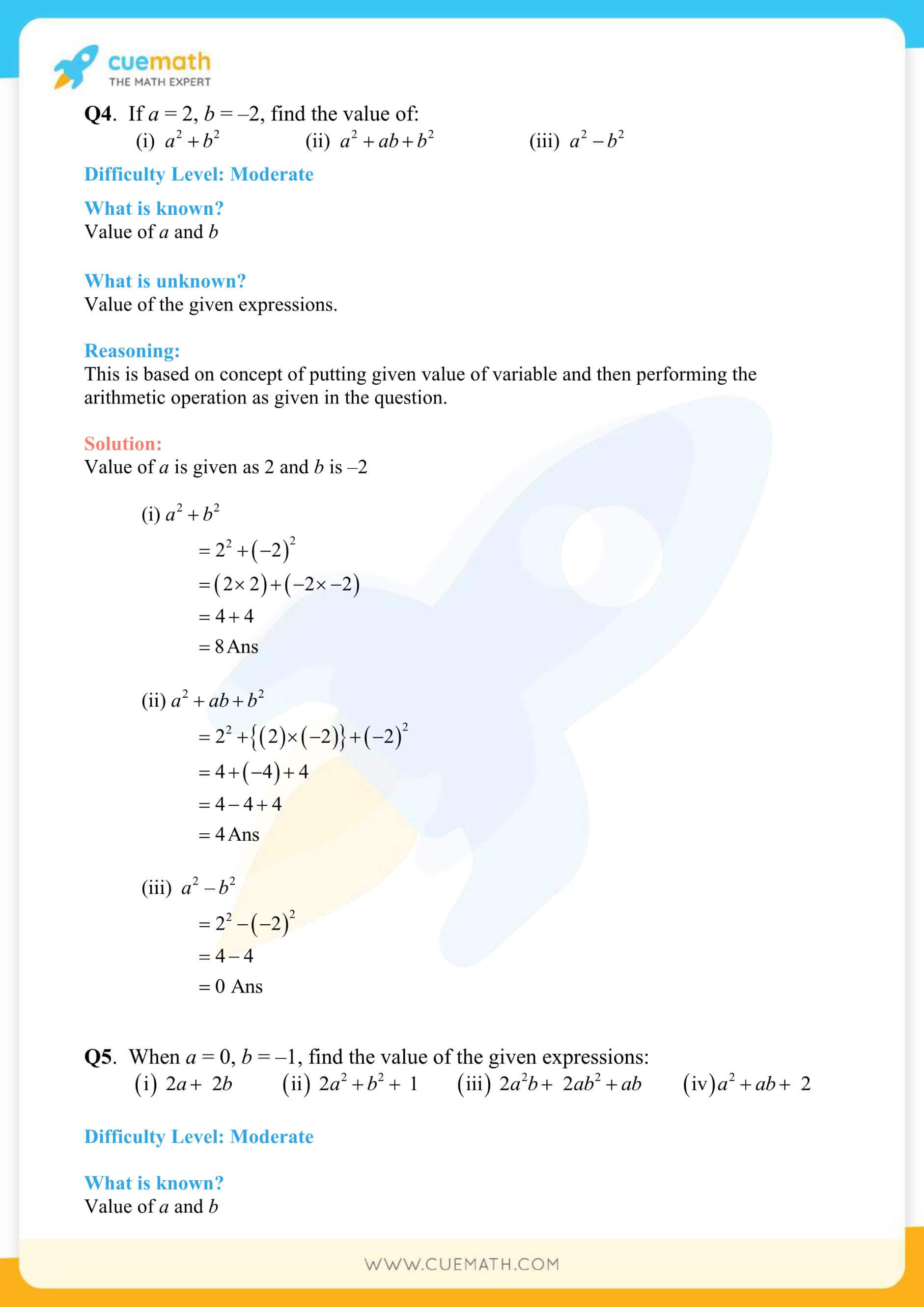 NCERT Solutions Class 7 Math Chapter 12 Algebraic Expressions 18