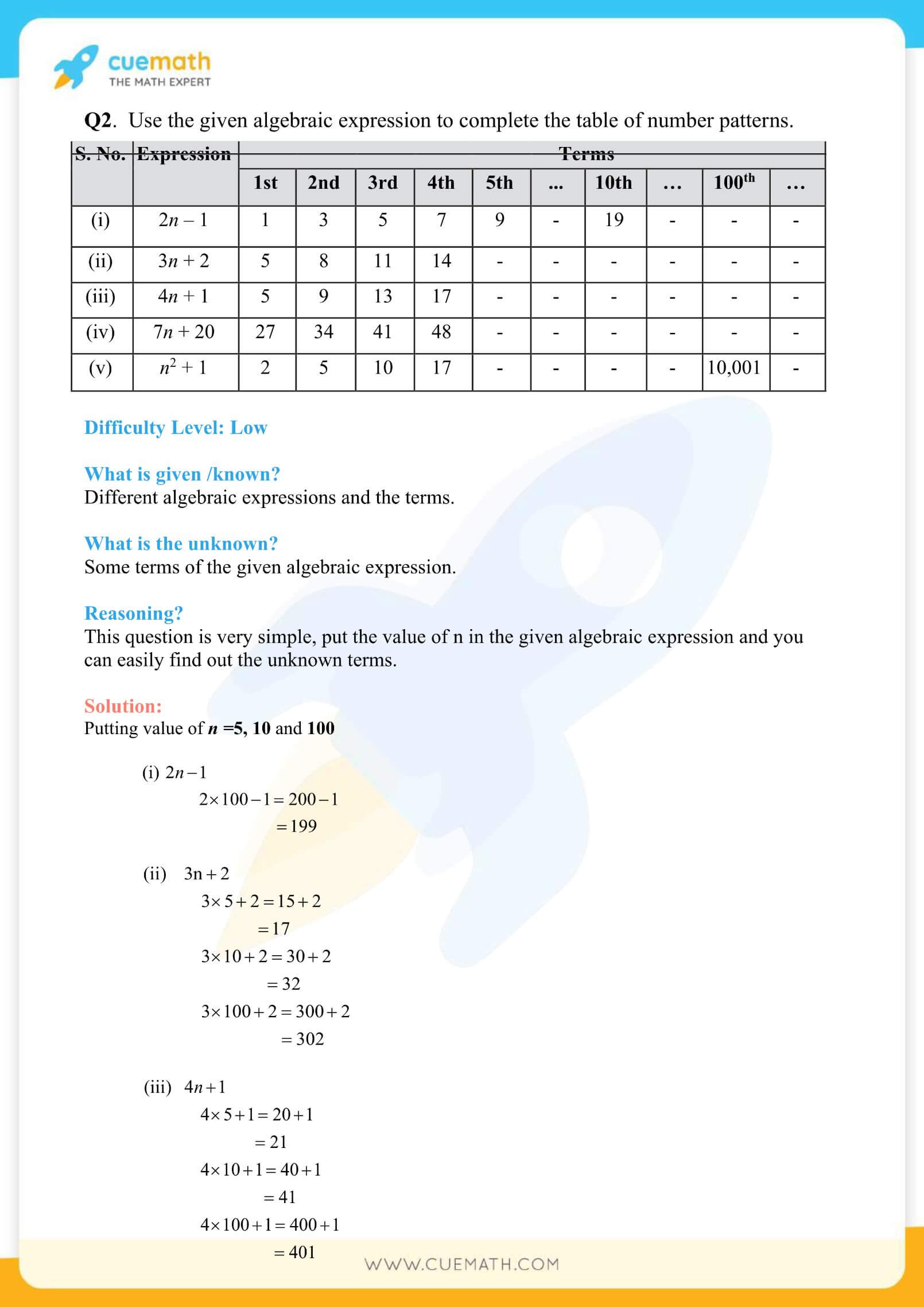 NCERT Solutions Class 7 Math Chapter 12 Algebraic Expressions 26