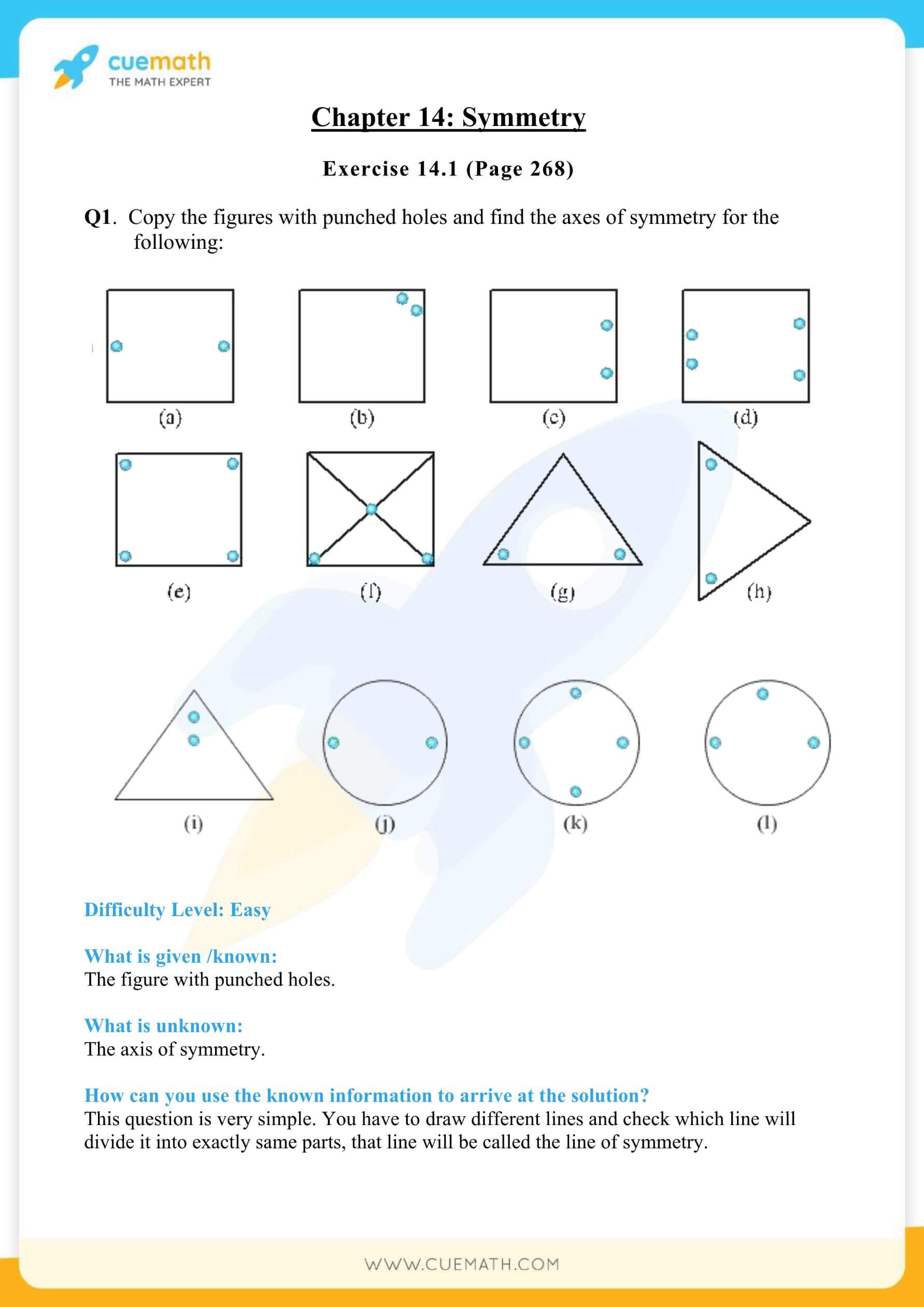 NCERT Solutions Class 7 Math Chapter 14 Symmetry 1