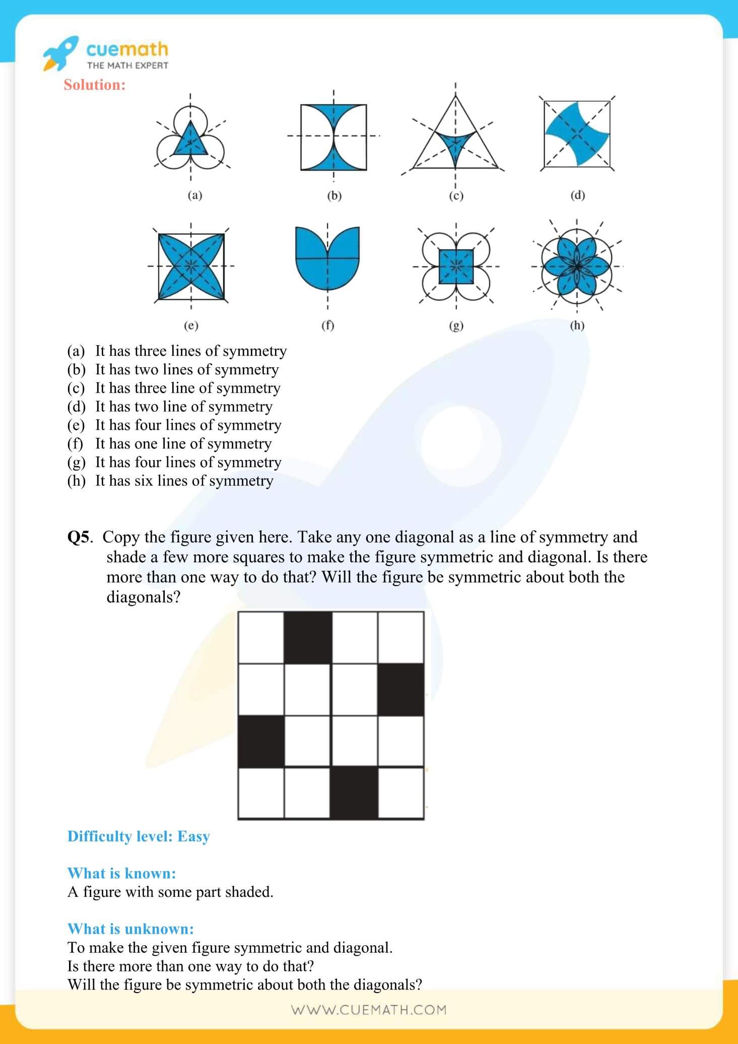 NCERT Solutions Class 7 Math Chapter 14 Symmetry 6