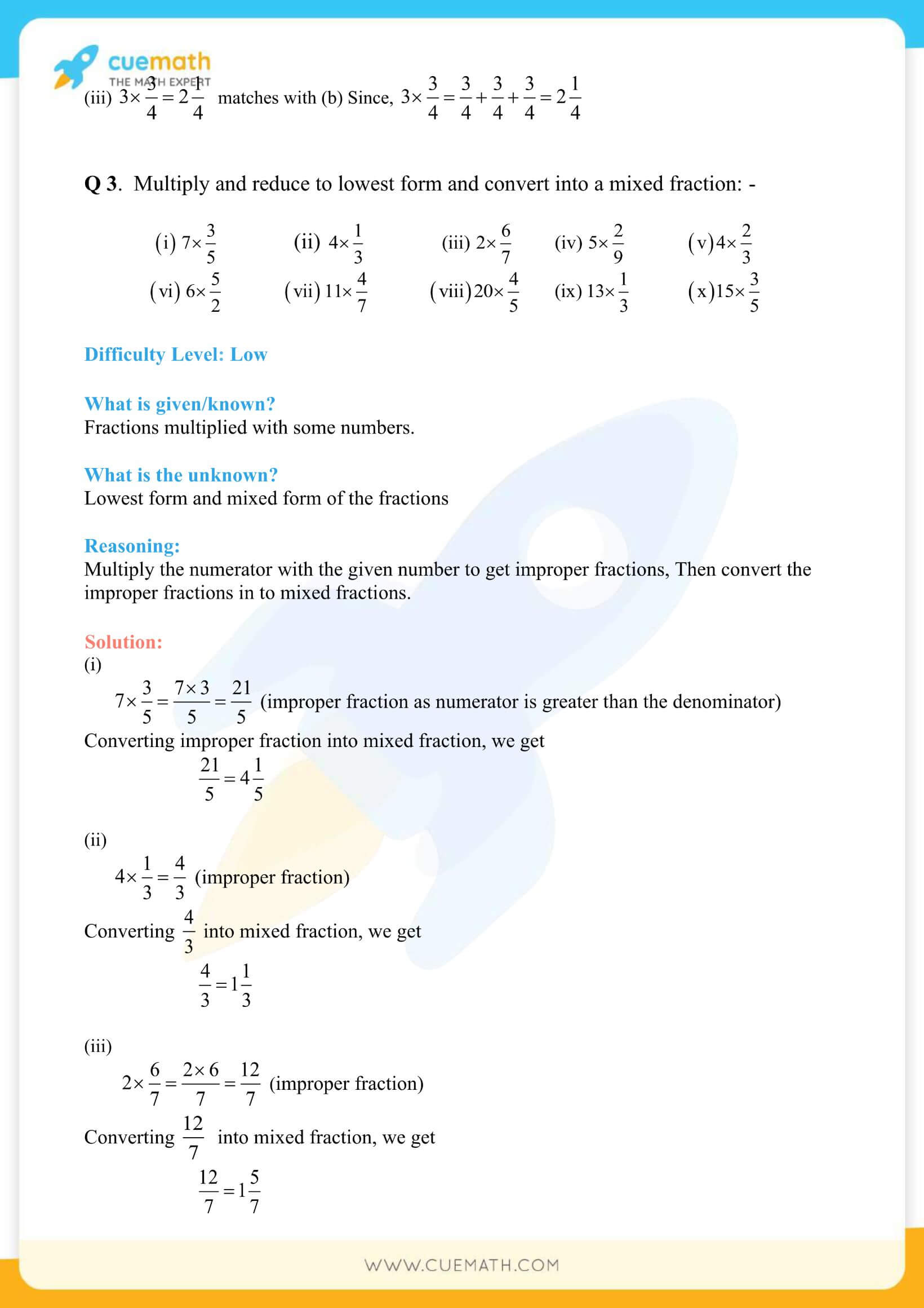 NCERT Solutions Class 7 Math Chapter 2 Fractions And Decimals 12