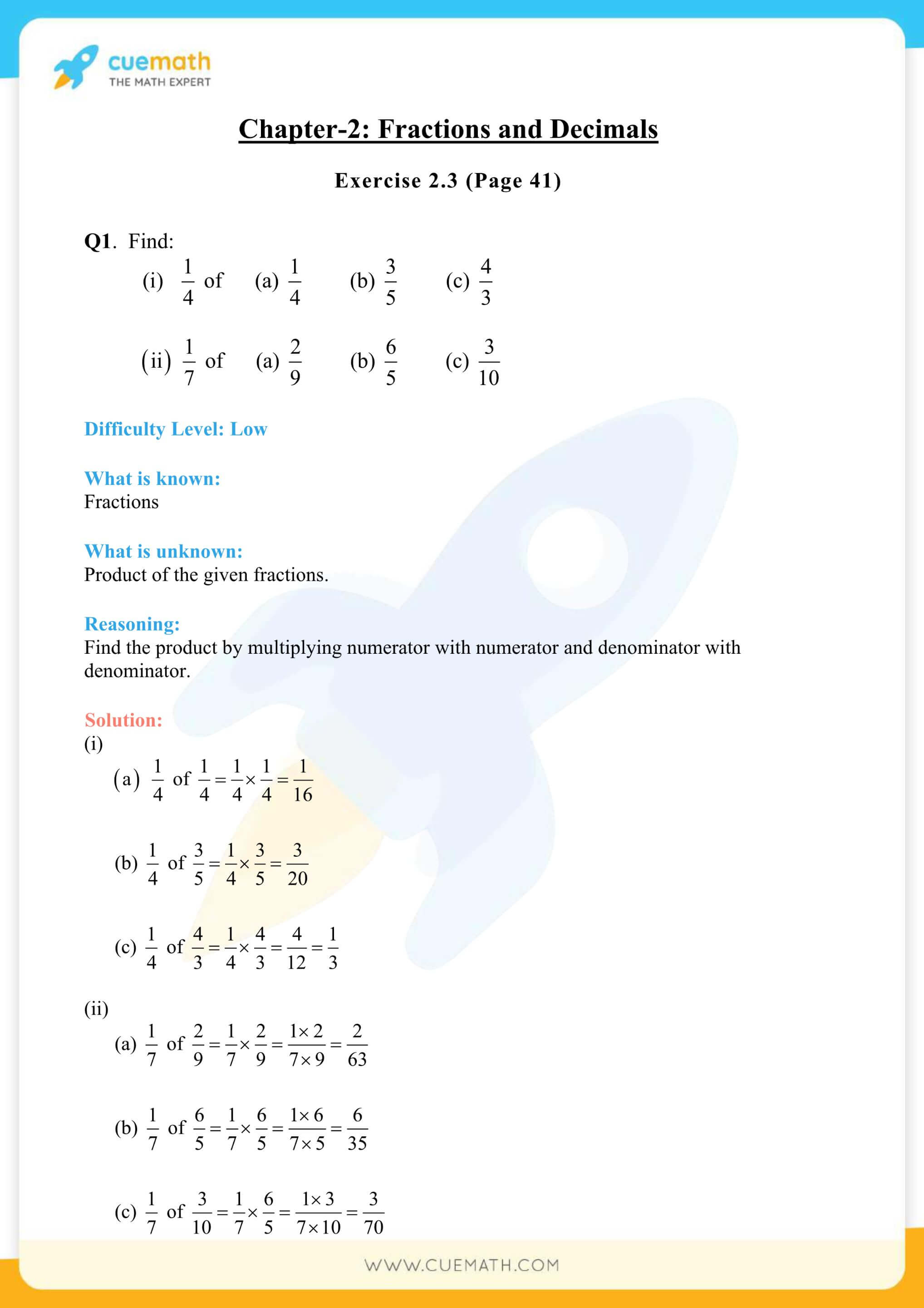 NCERT Solutions Class 7 Math Chapter 2 Fractions And Decimals 21