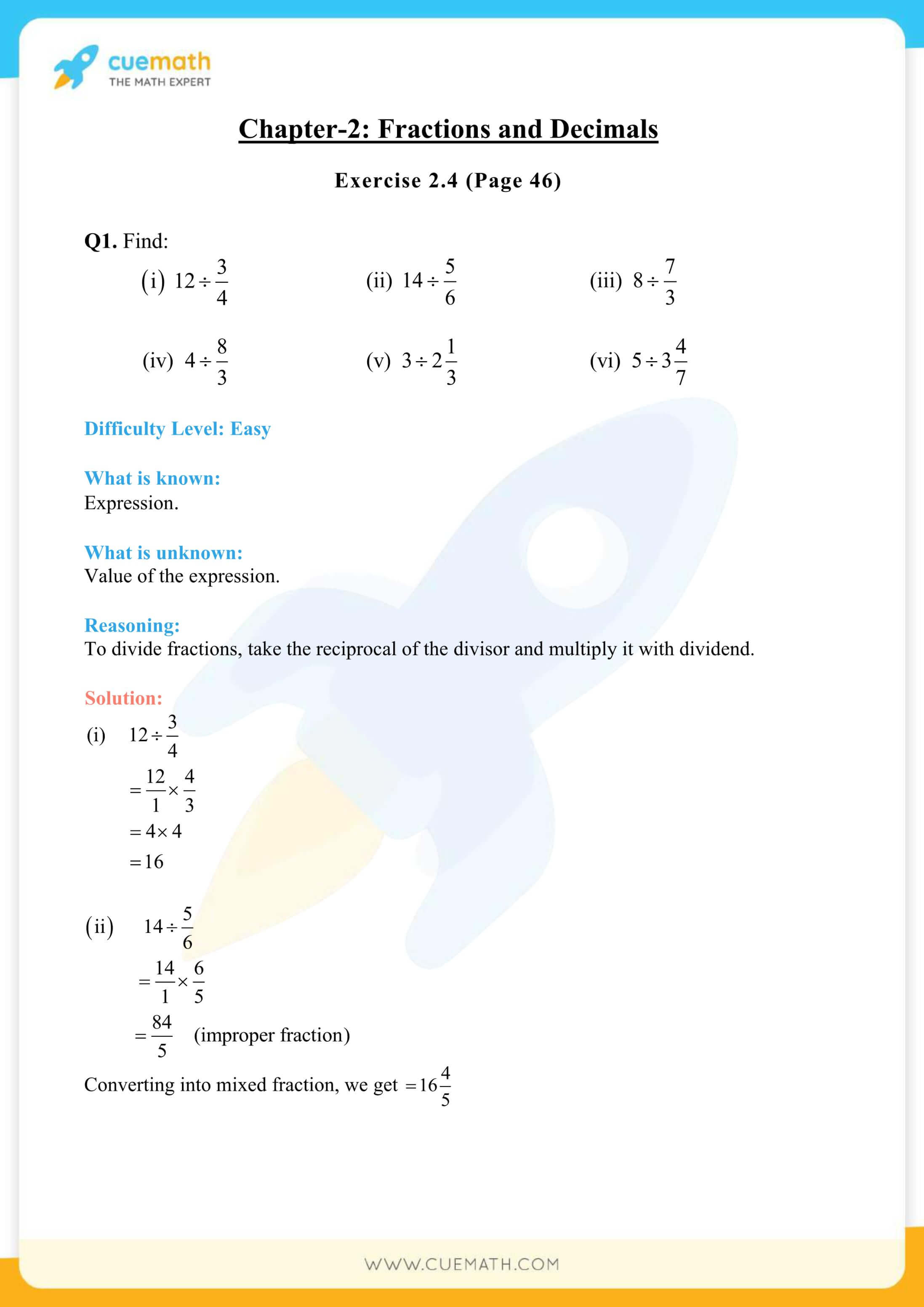 NCERT Solutions Class 7 Math Chapter 2 Fractions And Decimals 31