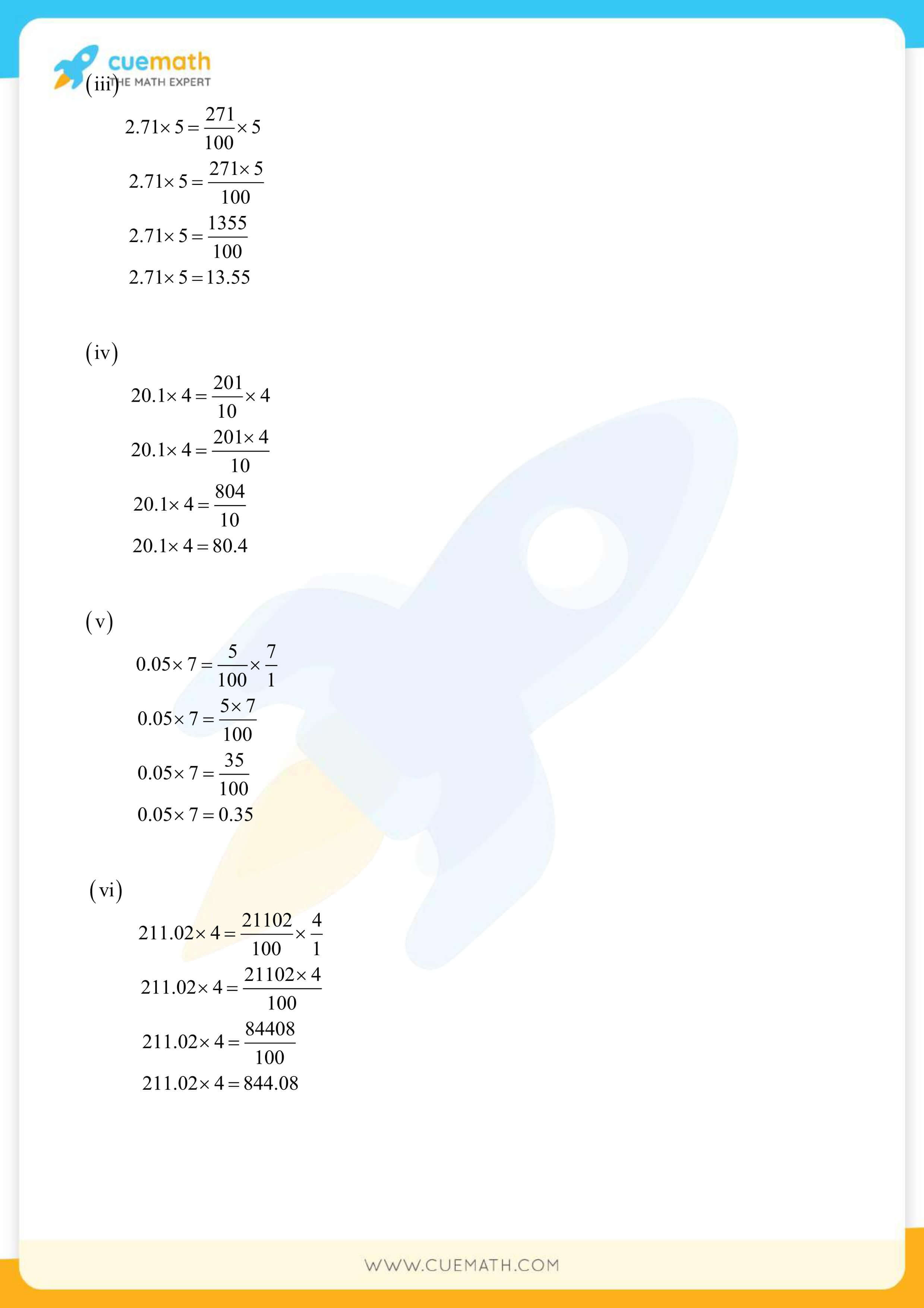 NCERT Solutions Class 7 Math Chapter 2 Fractions And Decimals 51
