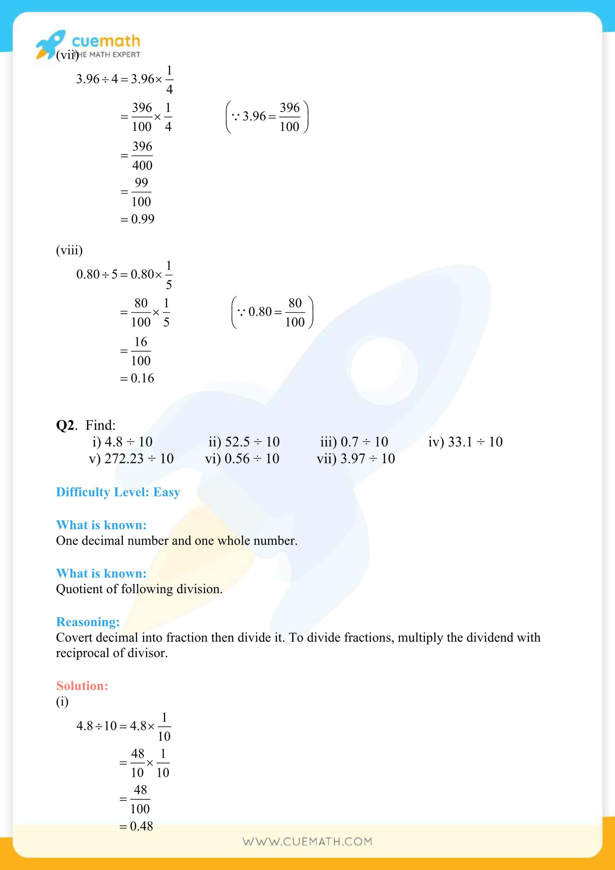 NCERT Solutions Class 7 Math Chapter 2 Fractions And Decimals 59