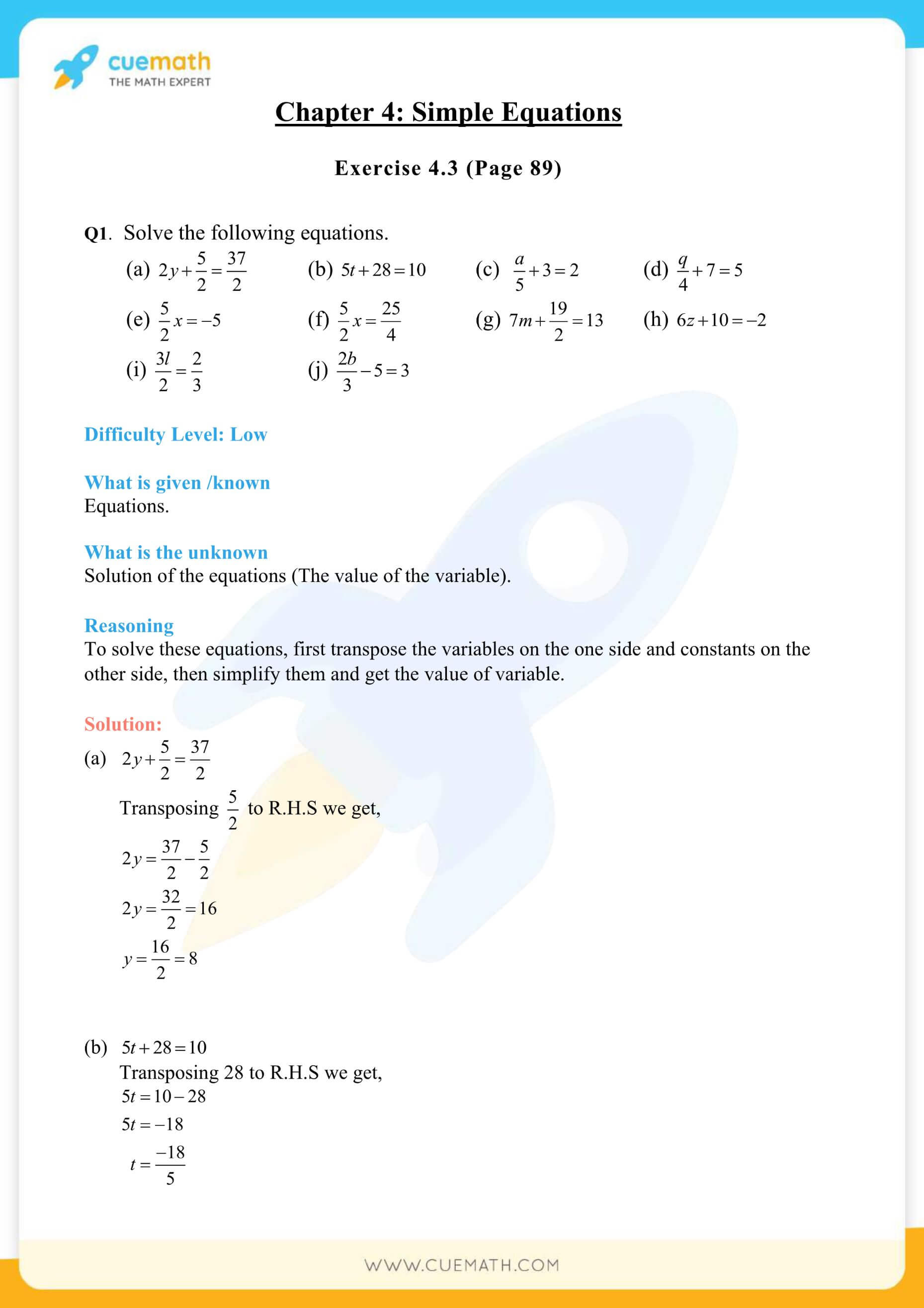 NCERT Solutions Class 7 Math Chapter 4 Exercise 4.3 17
