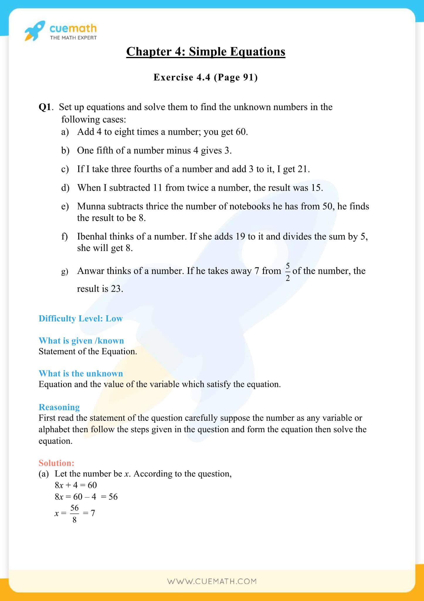 NCERT Solutions Class 7 Math Chapter 4 Simple Equations 24