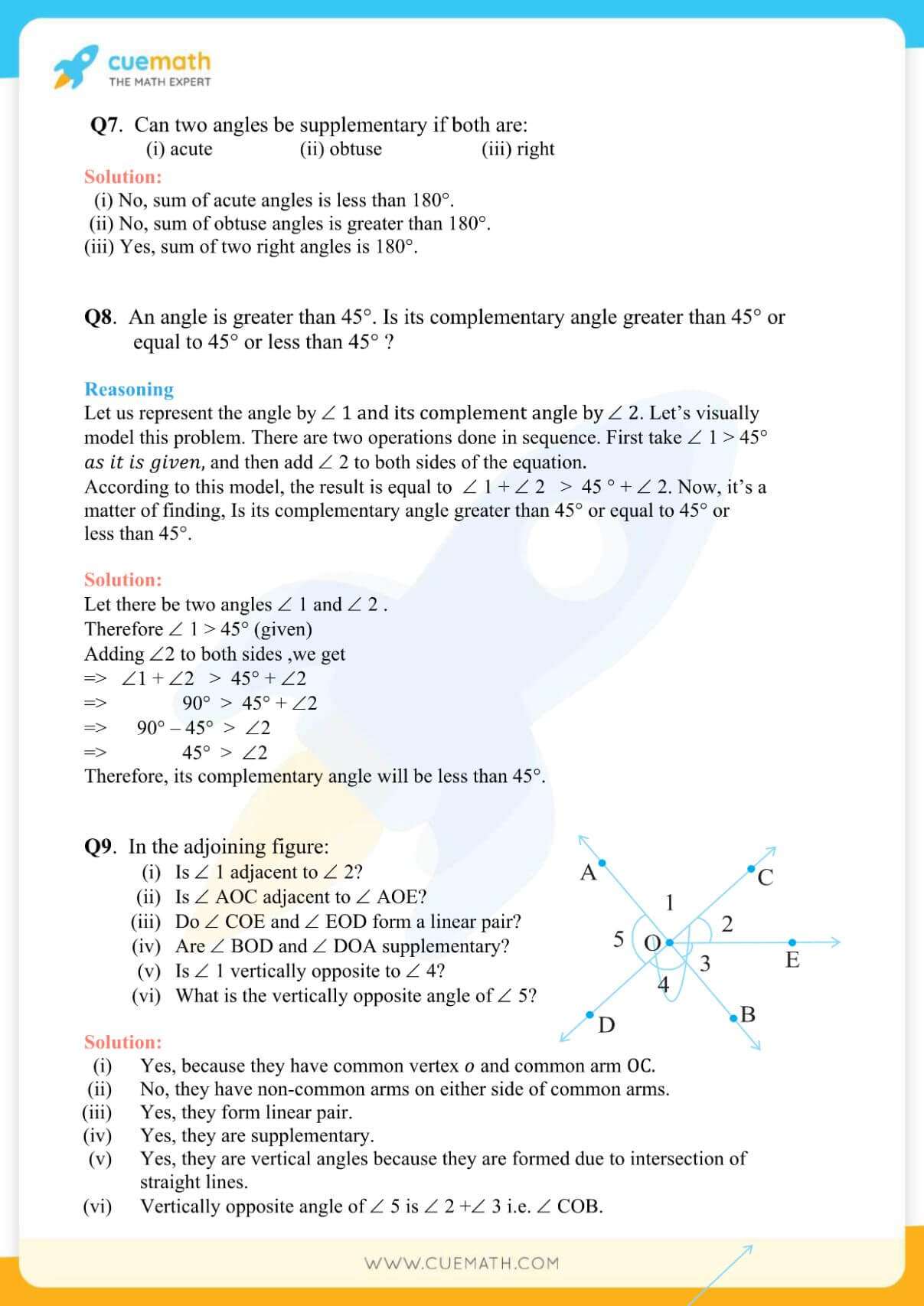 NCERT Solutions Class 7 Math Chapter 5 Exercise 5.1 5