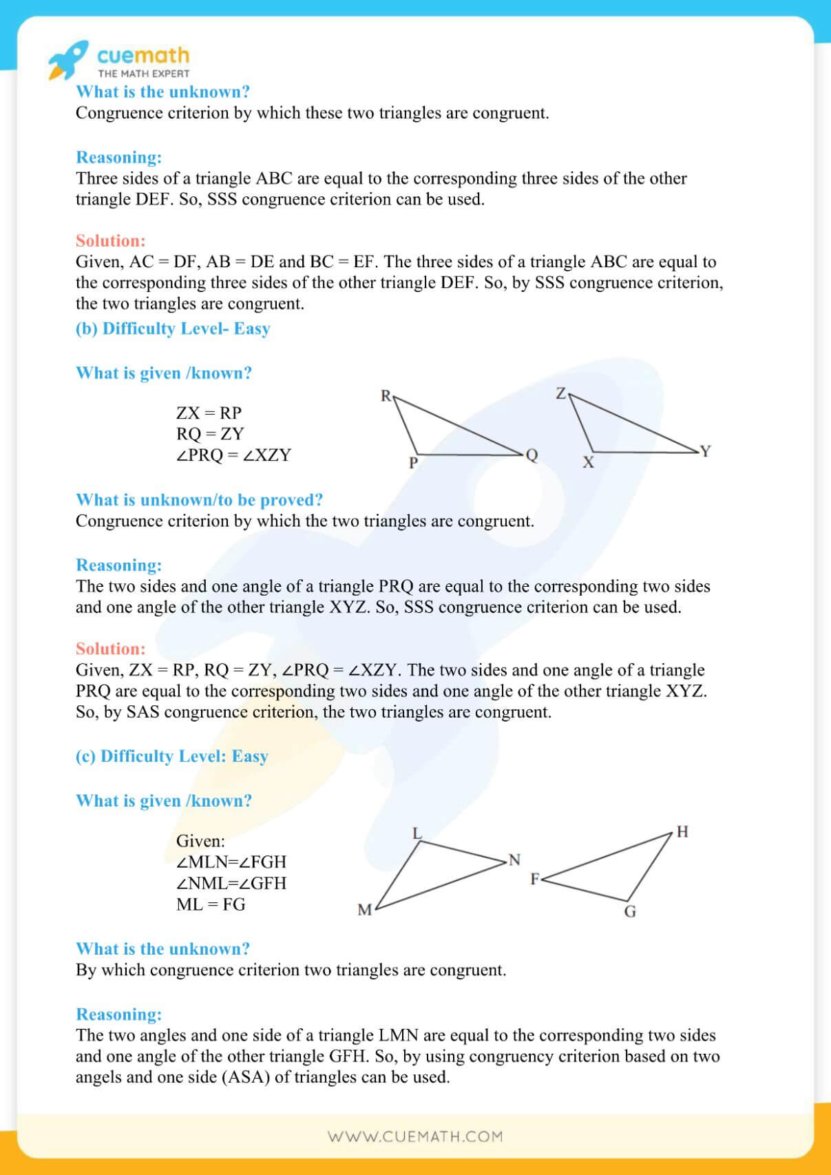 NCERT Solutions Class 7 Math Chapter 7 Congruence Of Triangles 4