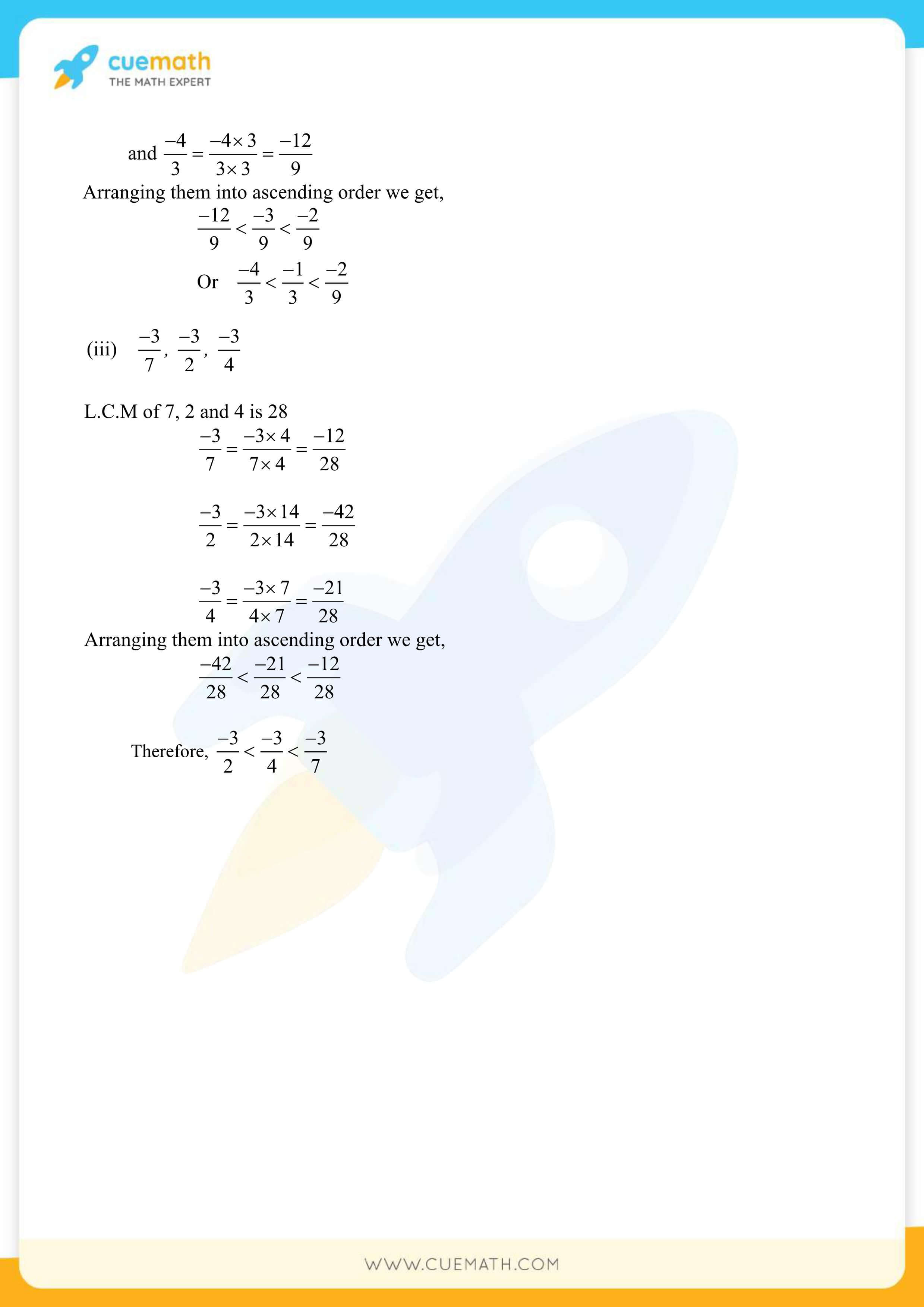 NCERT Solutions Class 7 Math Chapter 9 Rational Numbers 16