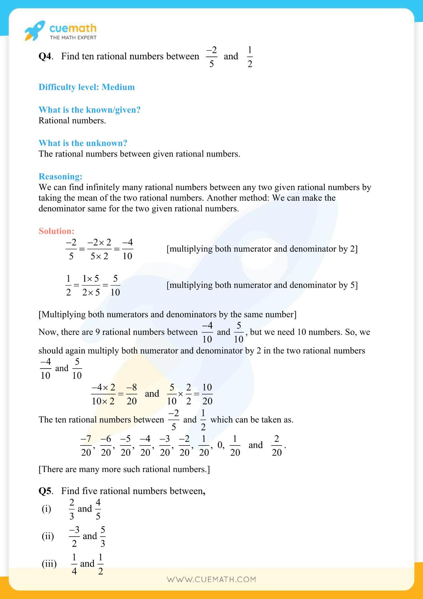 NCERT Solutions Class 8 Math Chapter 1 Rational Numbers 13