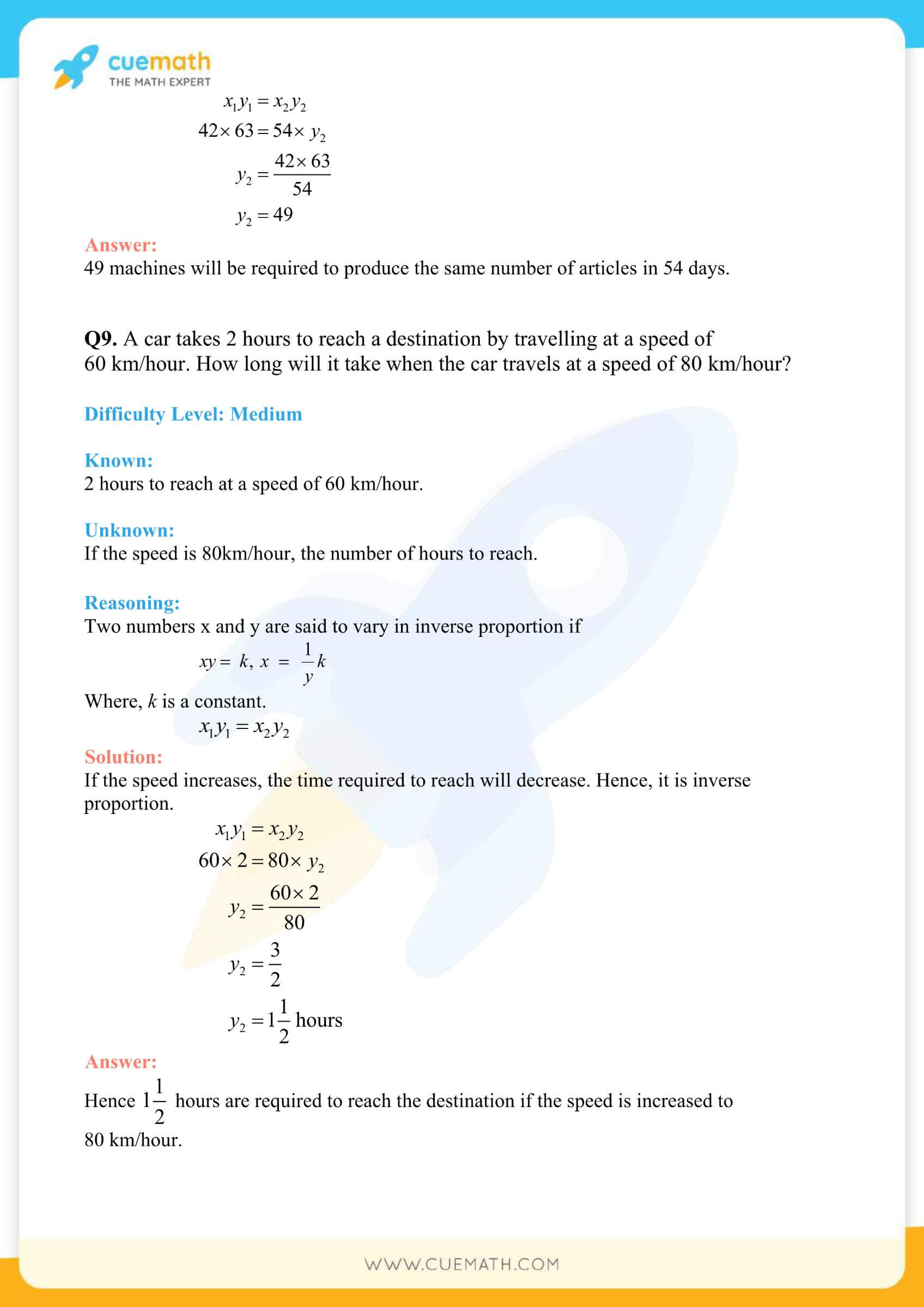 NCERT Solutions Class 8 Math Chapter 13 Direct And Inverse Proportions 19
