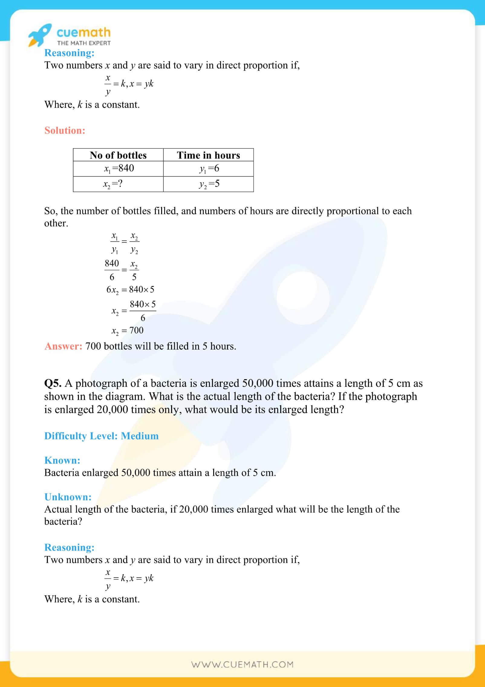 NCERT Solutions Class 8 Math Chapter 13 Direct And Inverse Proportions 5