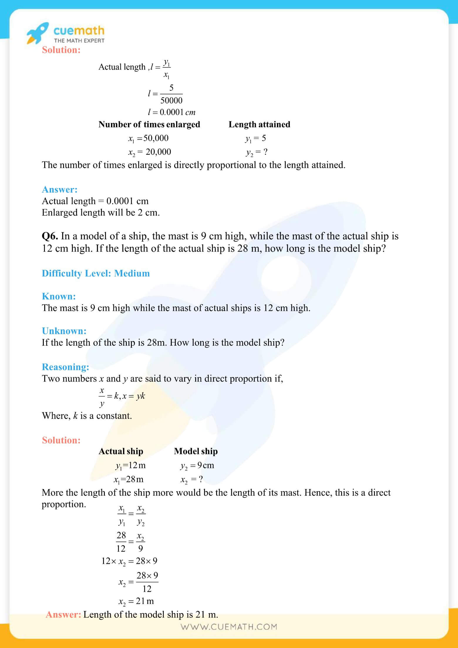 NCERT Solutions Class 8 Math Chapter 13 Direct And Inverse Proportions 6
