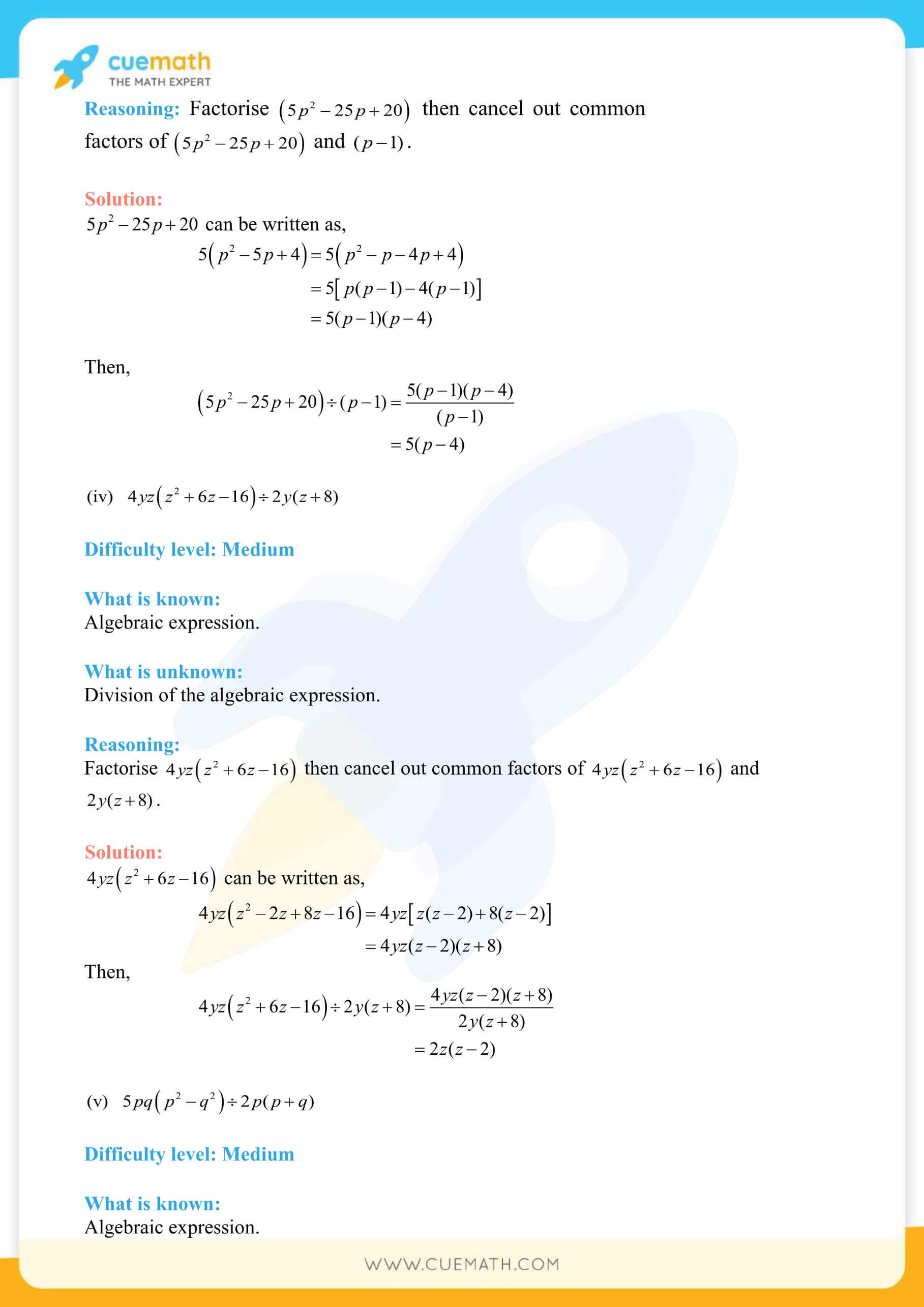 NCERT Solutions Class 8 Math Chapter 14 Factorization 24