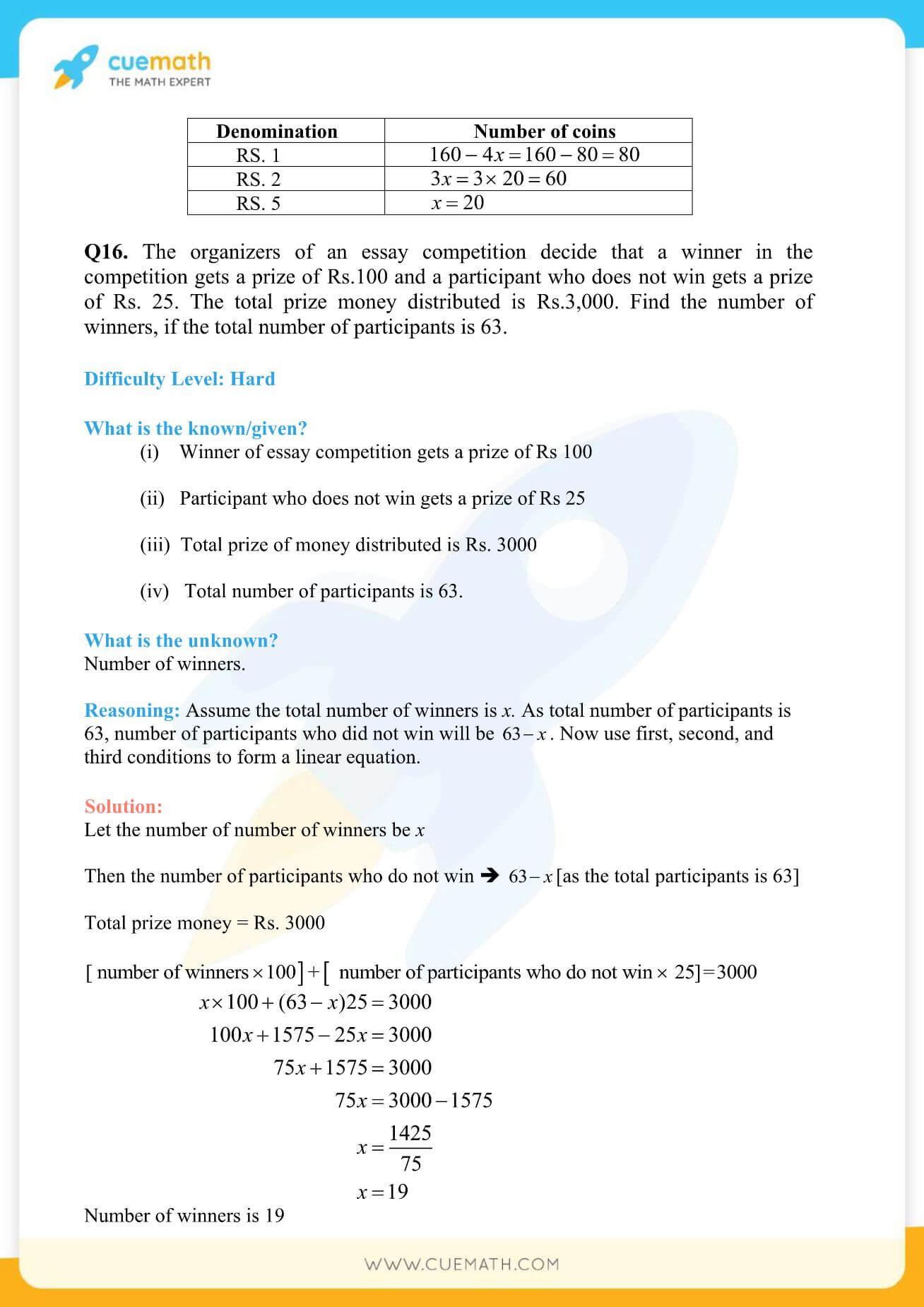 NCERT Solutions Class 8 Math Chapter 2 Linear Equations In One Variable 19