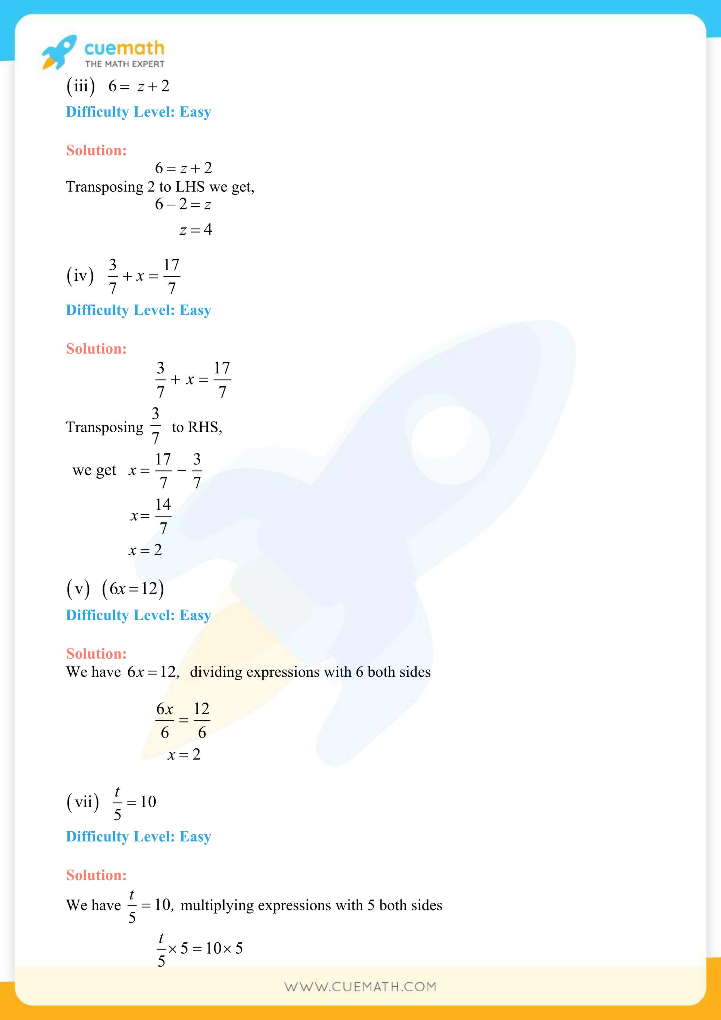 NCERT Solutions Class 8 Math Chapter 2 Linear Equations In One Variable 2
