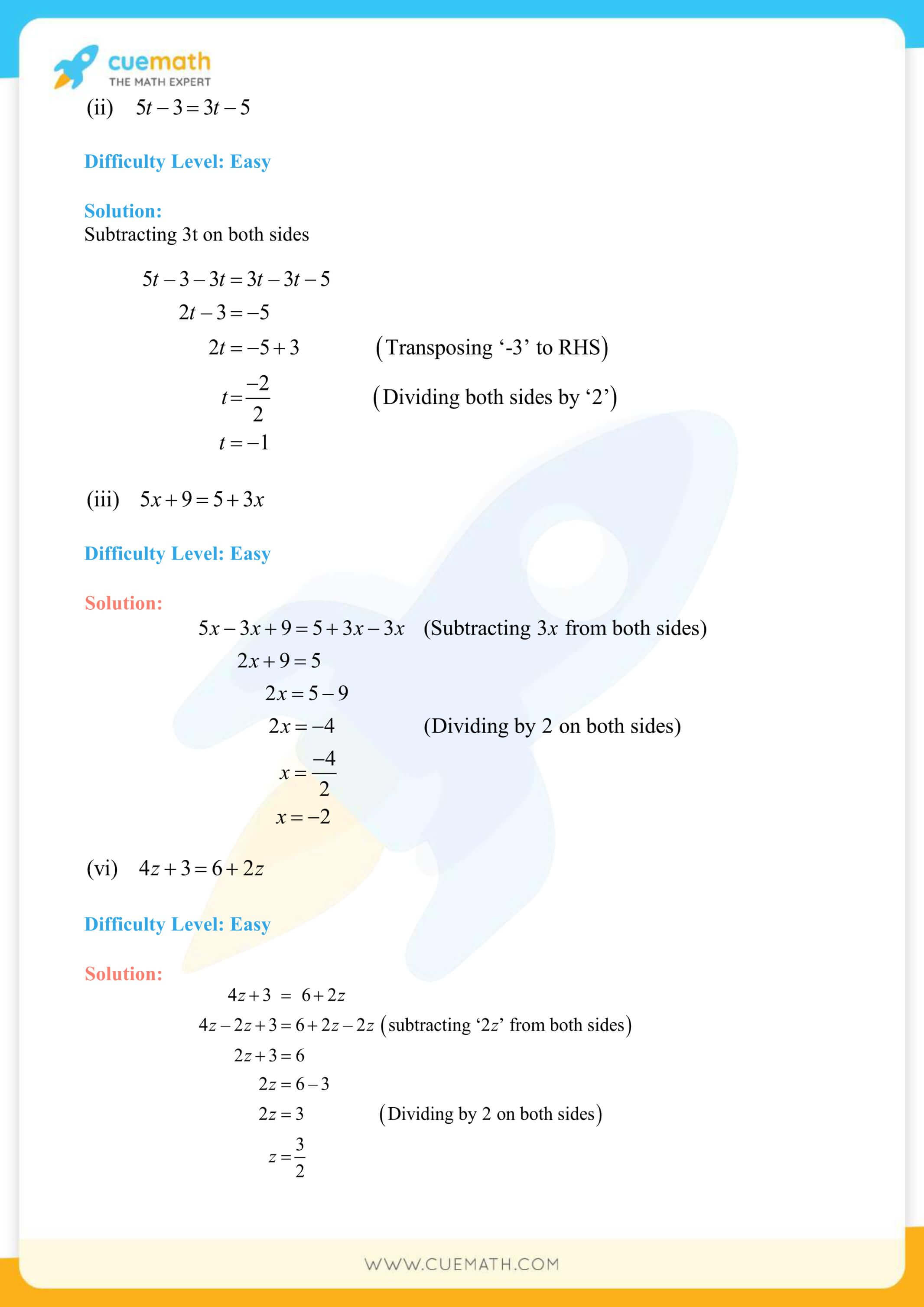NCERT Solutions Class 8 Math Chapter 2 Linear Equations In One Variable 21