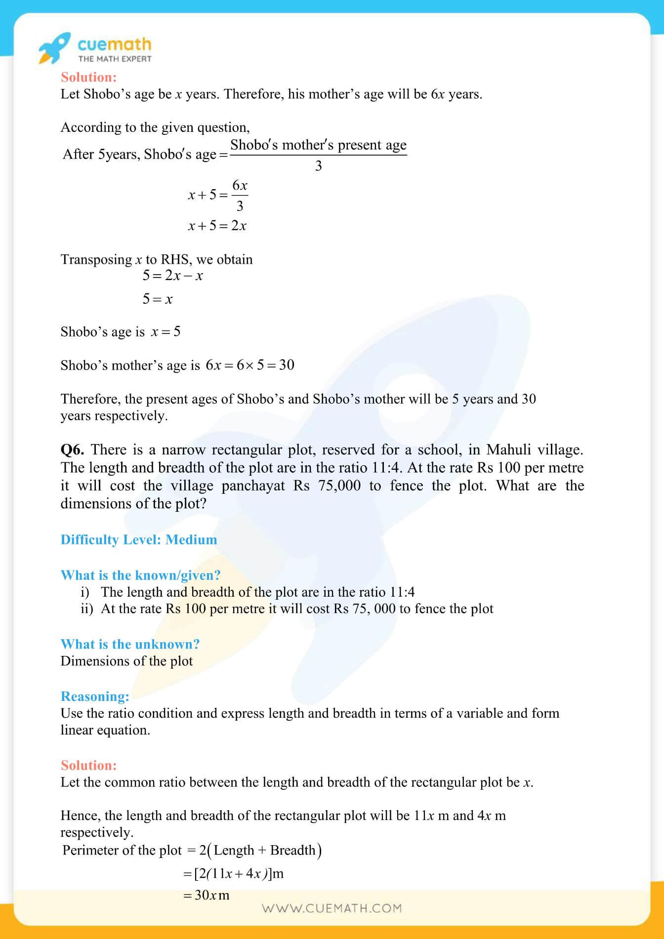 NCERT Solutions Class 8 Math Chapter 2 Linear Equations In One Variable 28